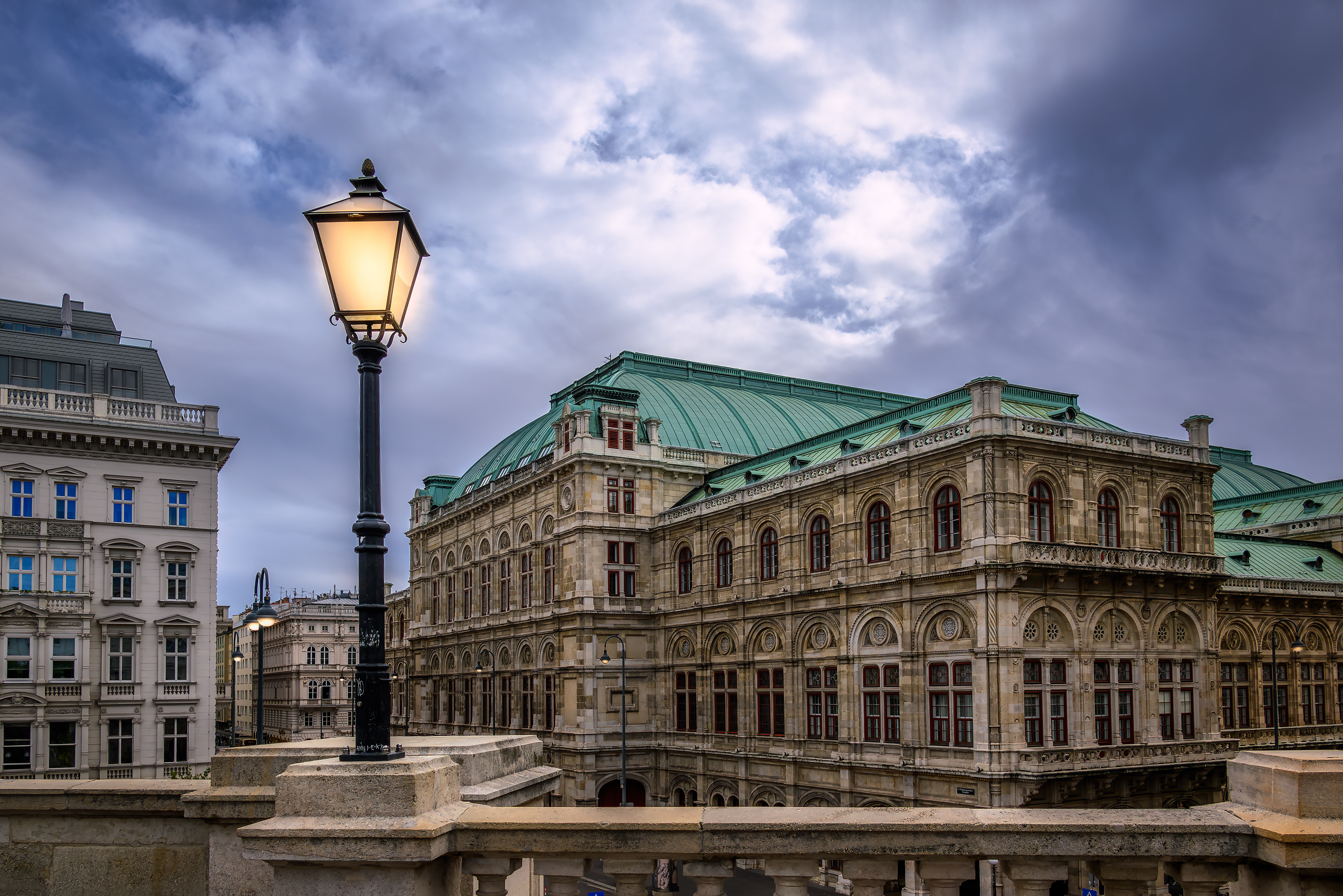 Vienna State Opera view from Albertina terrace