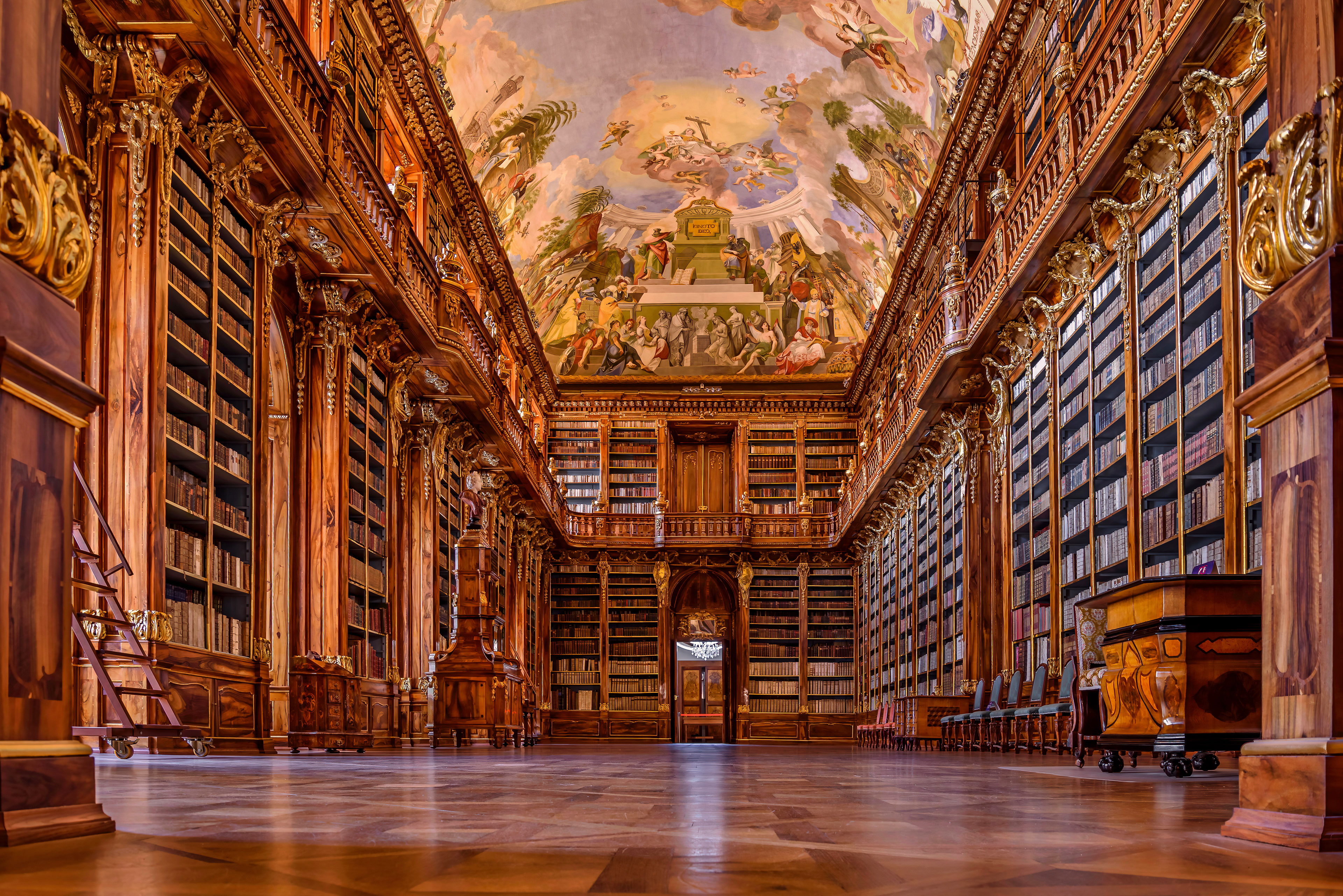 Strahov Library's ornate Philosophical Hall