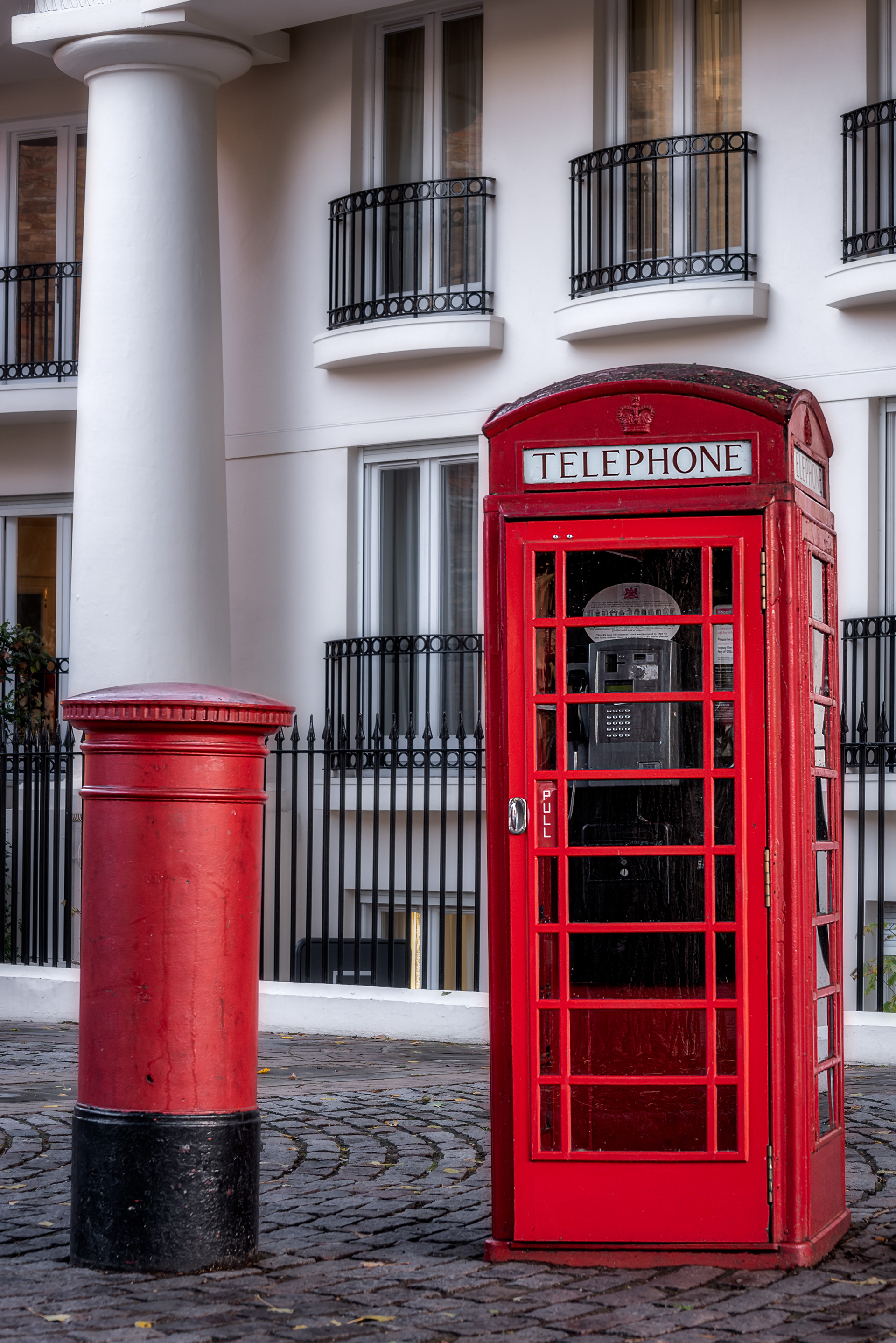 London telephone and post boxes