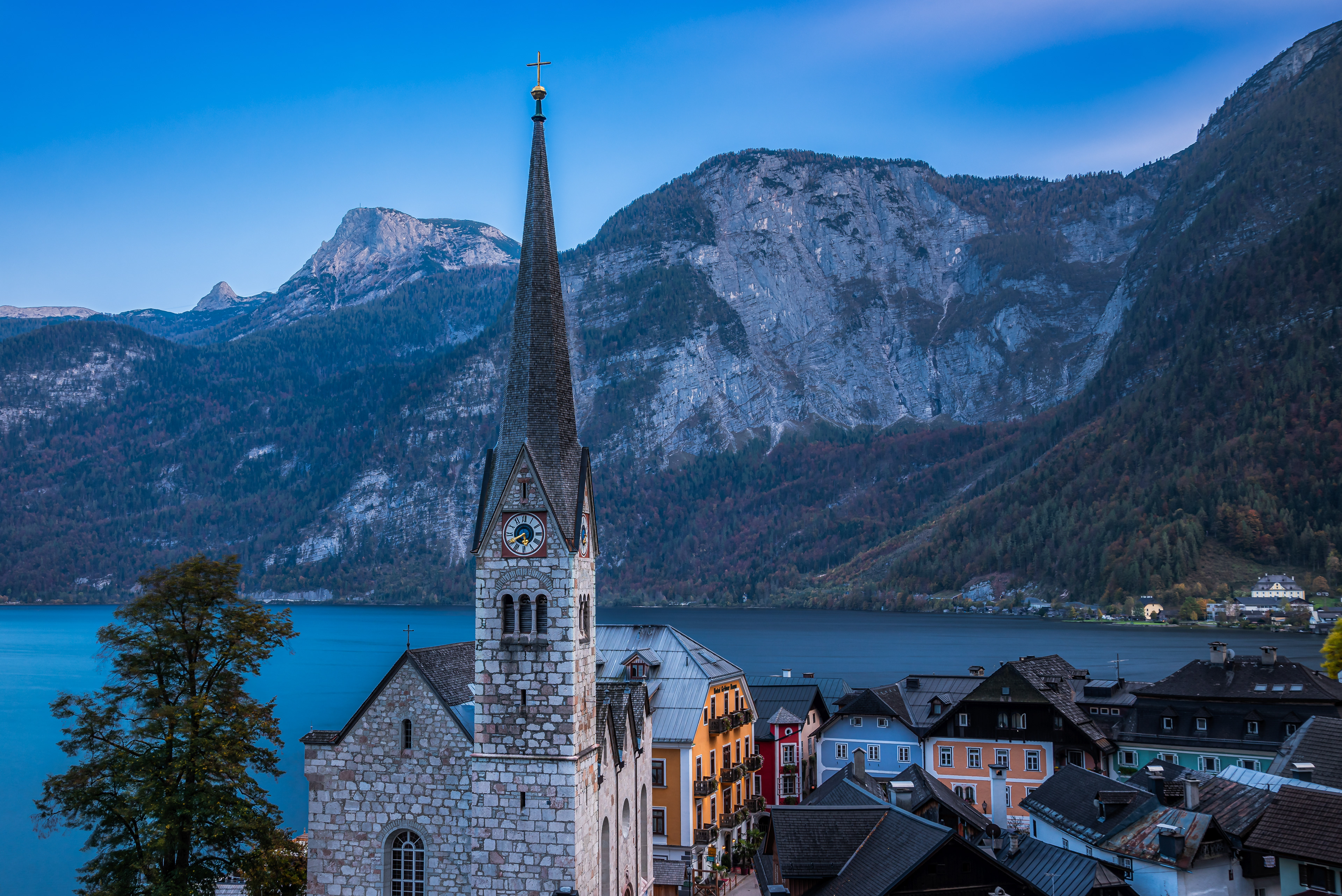 Above Hallstatt's town center
