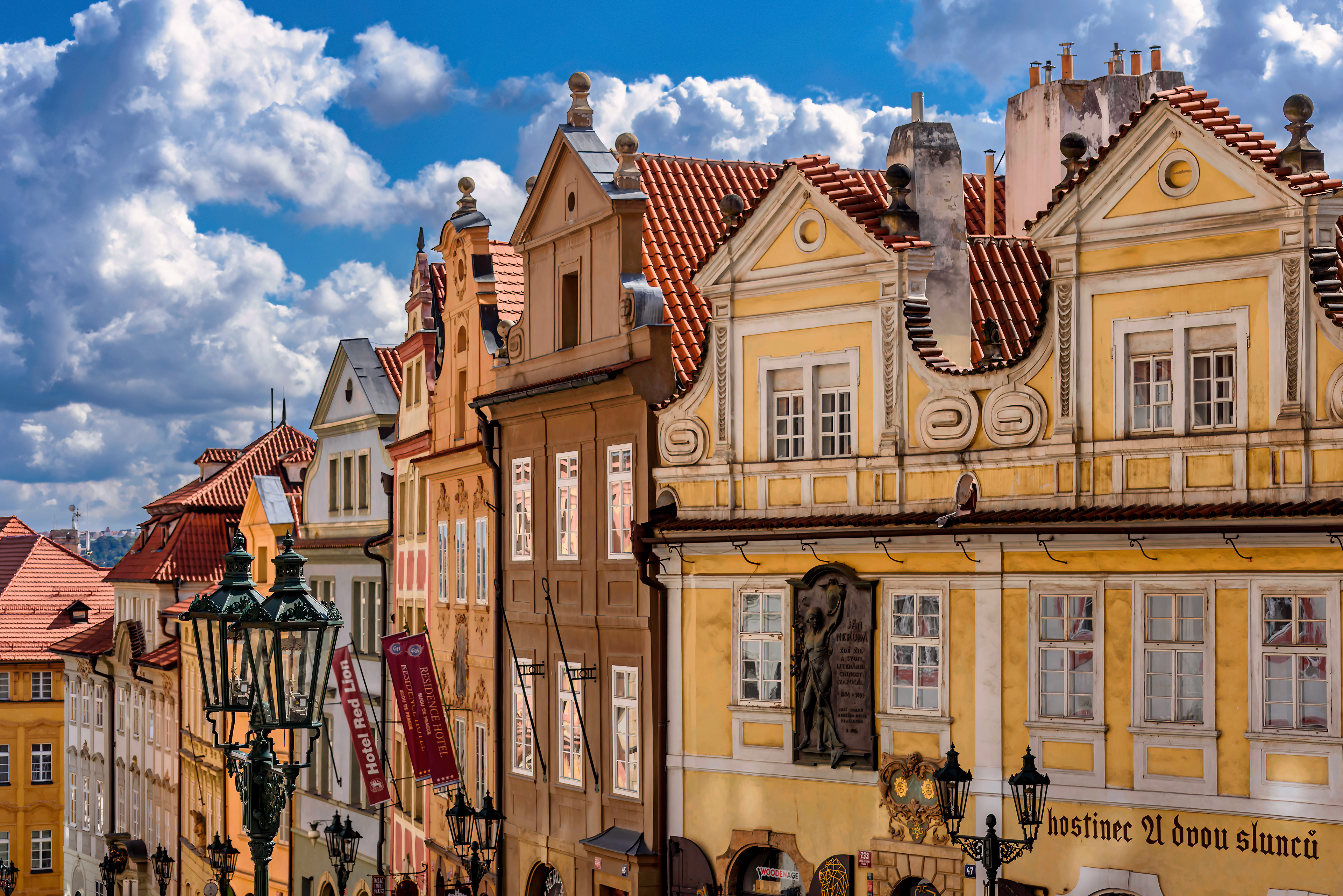 House facades of the Castle District