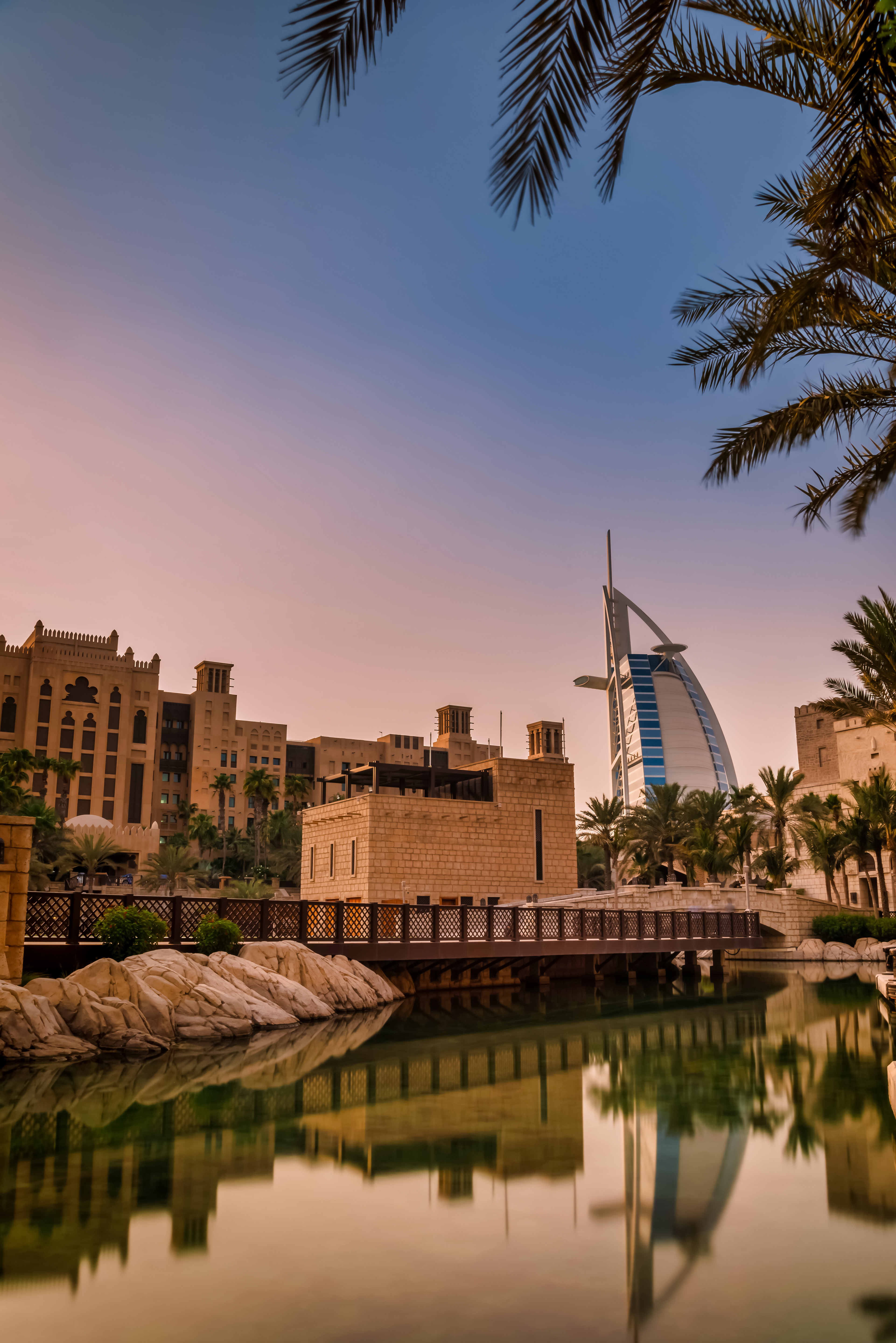 Madinat Jumeirah with the Burj al Arab