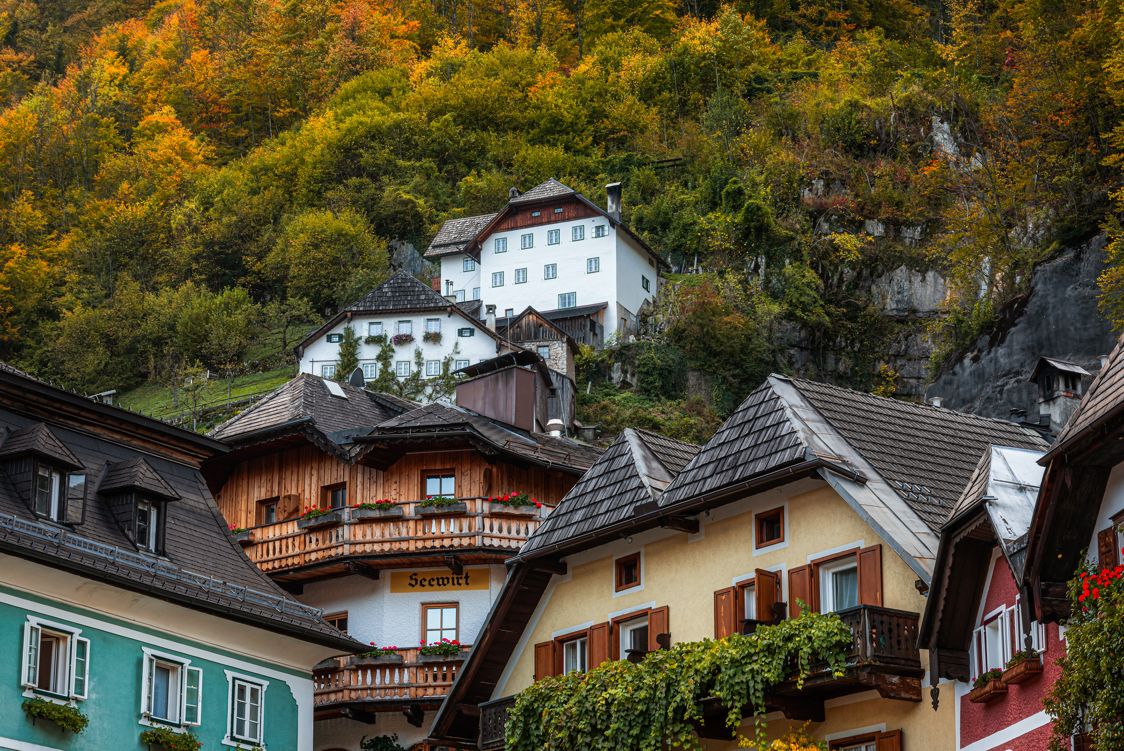Hallstatt, house facades