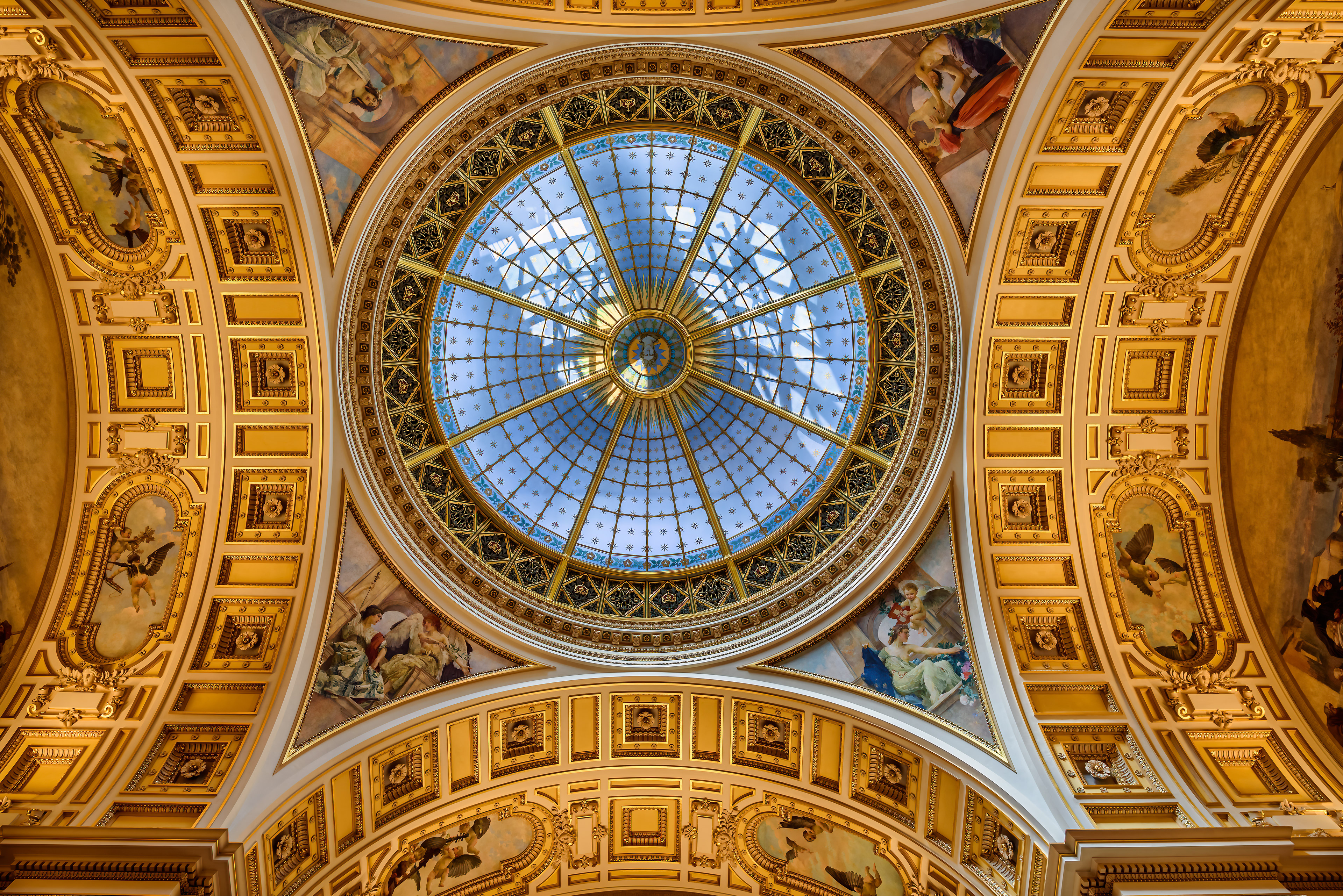 Glass cupola inside of the Nationasl Museum