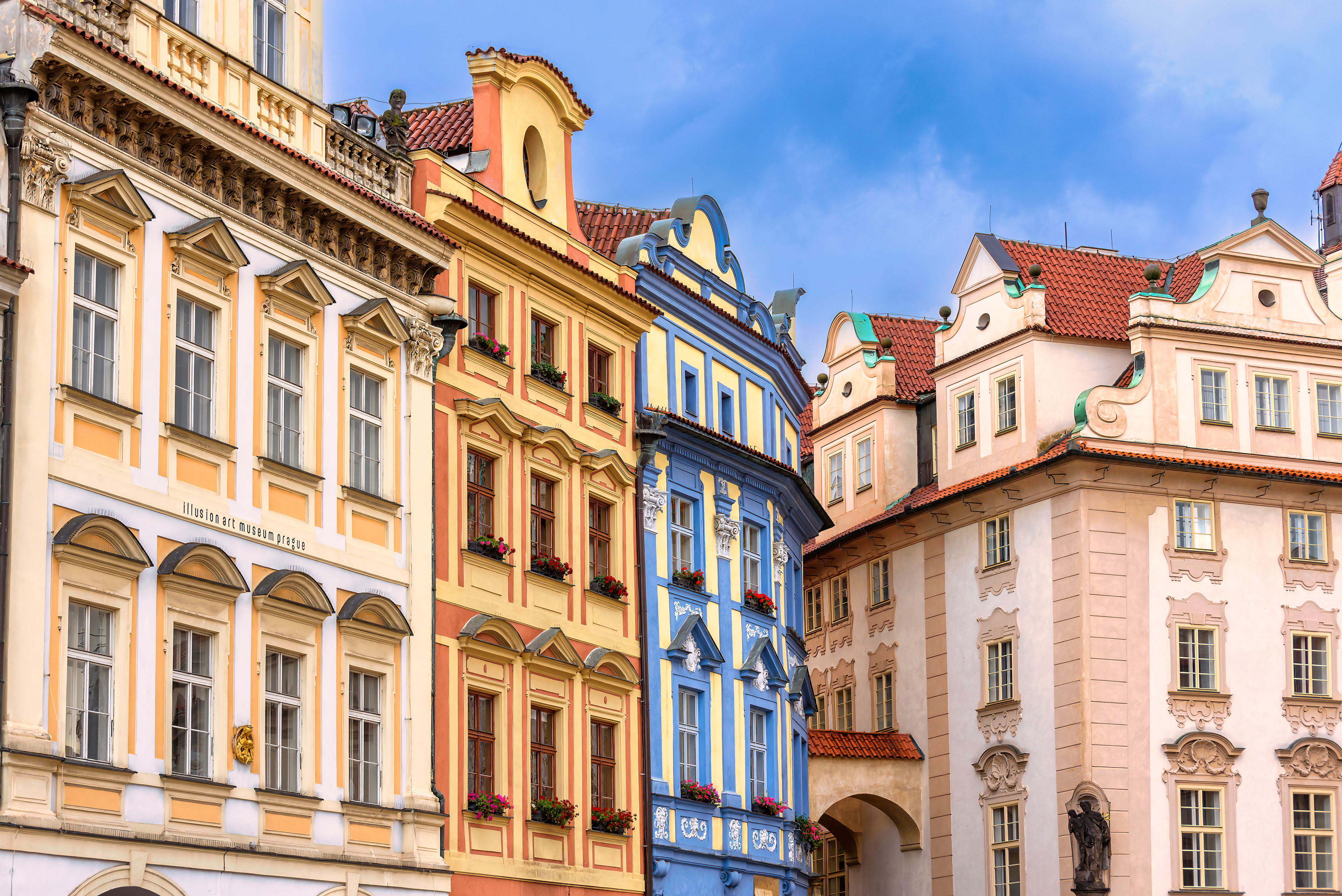 House facades of the Old Town Square