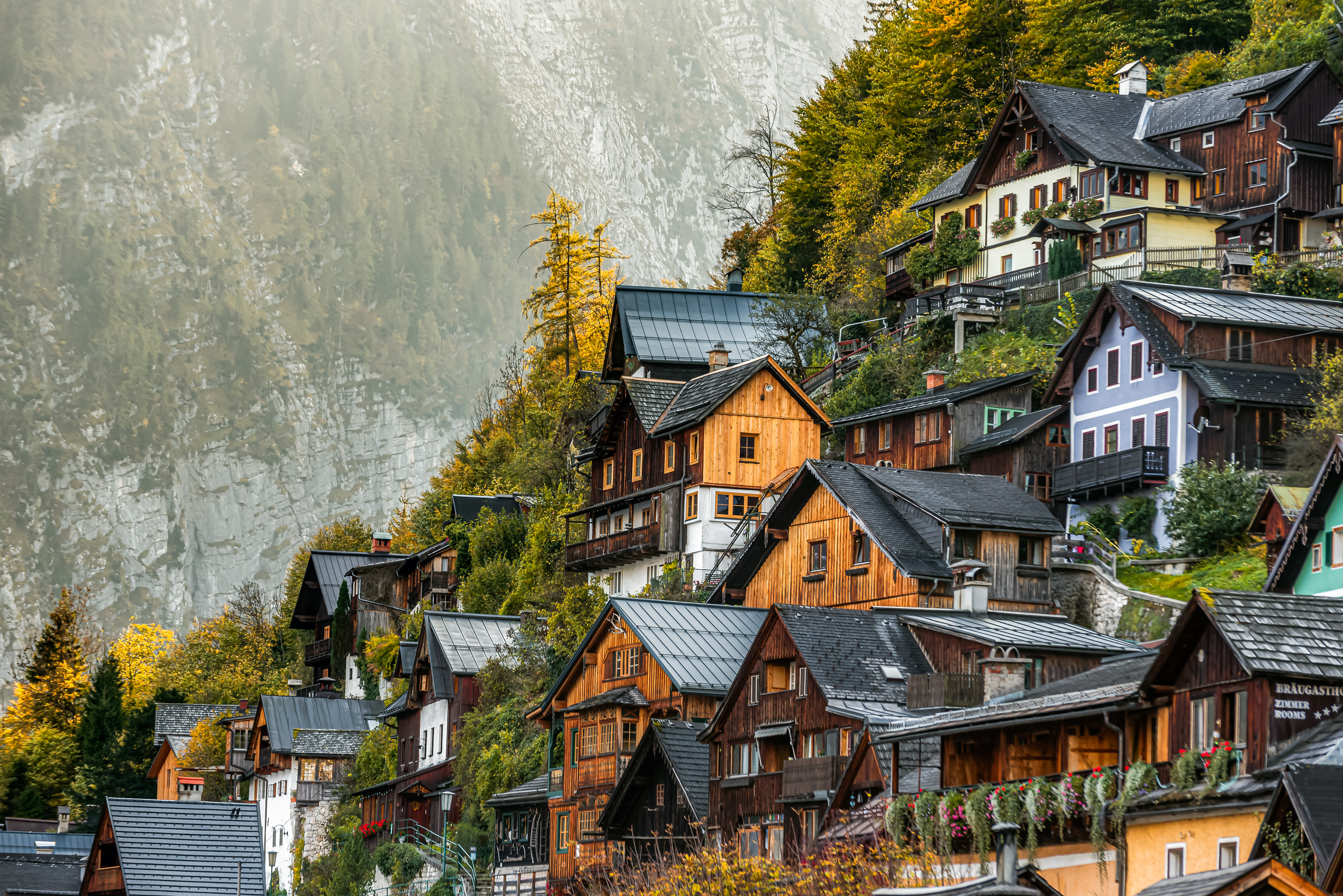 Houses on the hillside, Hallstatt 