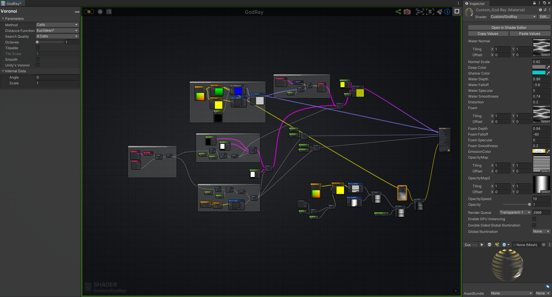 sunbeam shader