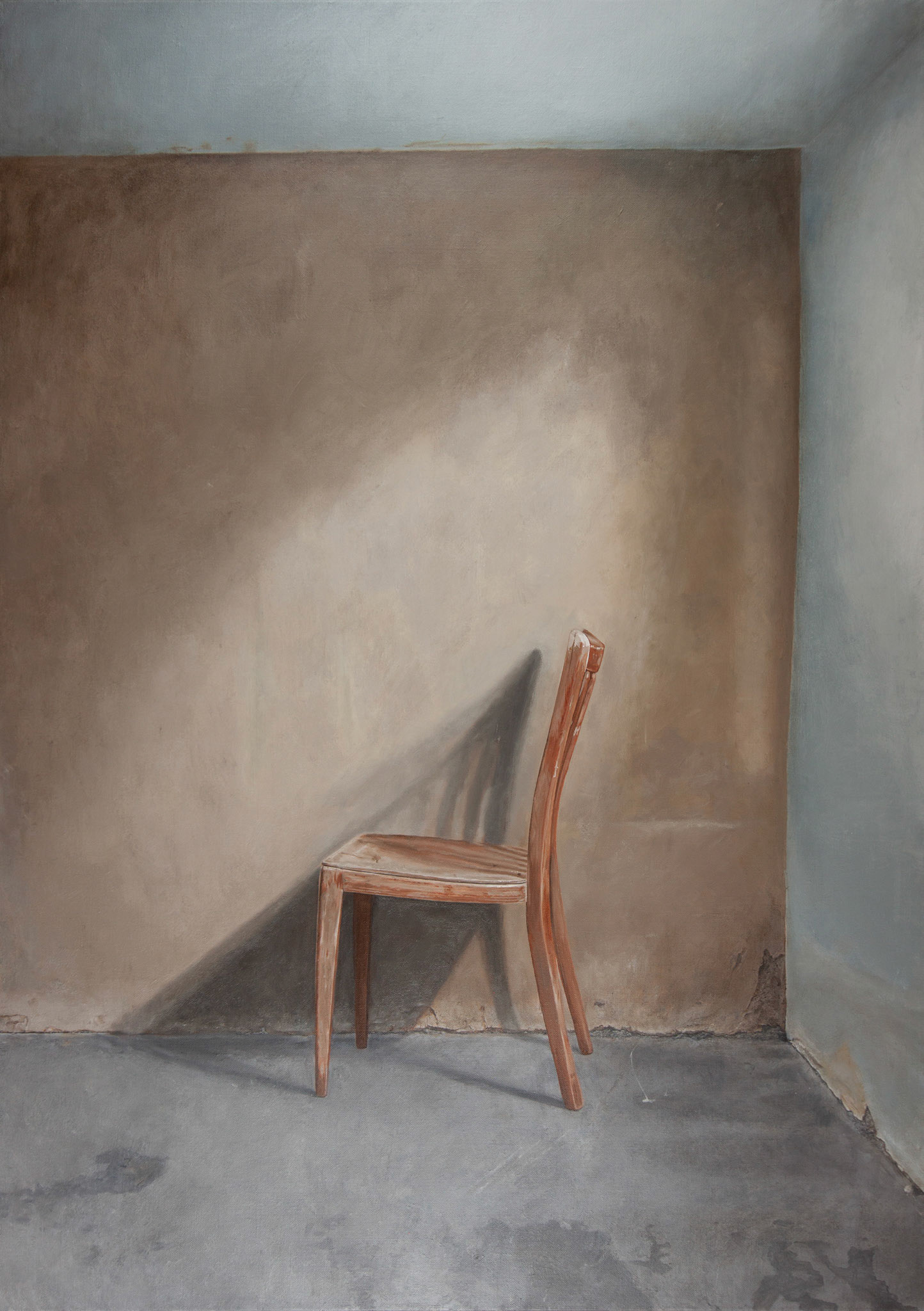 Chair - oil painting - 140 x 100 cm.