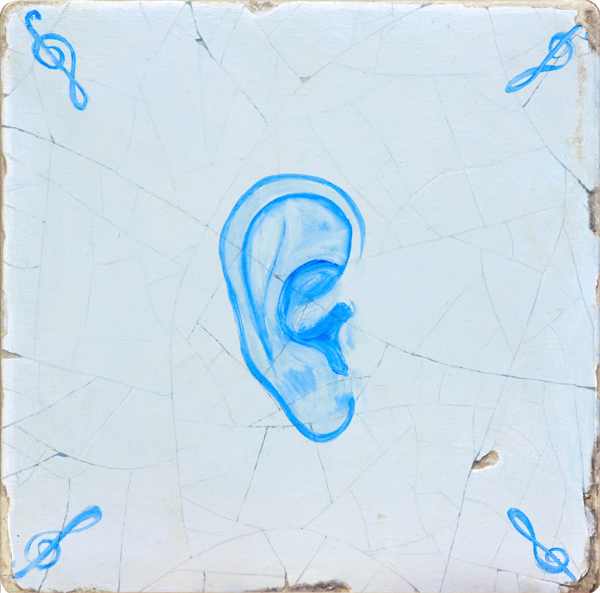 oil on wood - 13 x 13 cm.