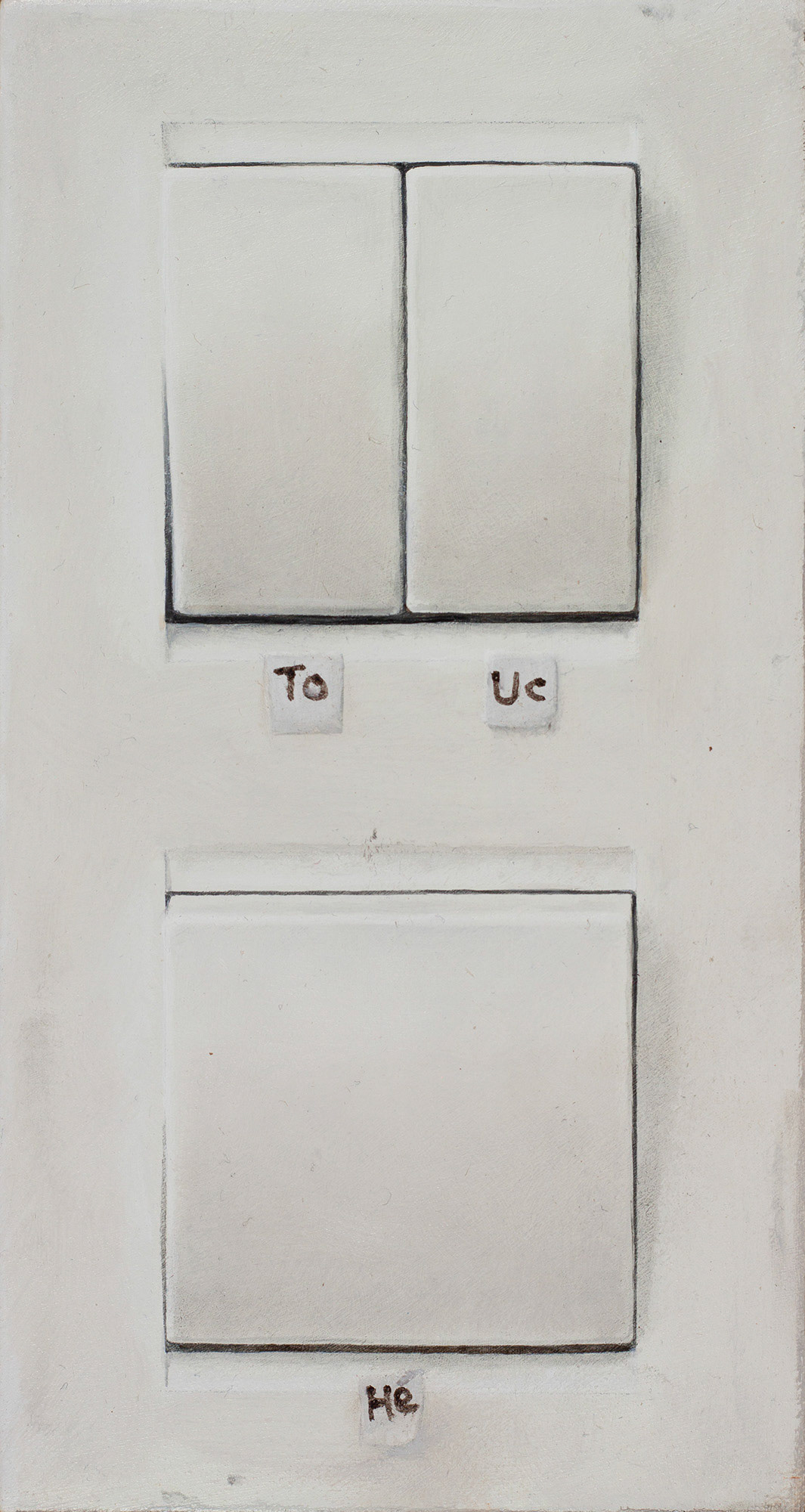 oil on wood - 15 x 8 cm.