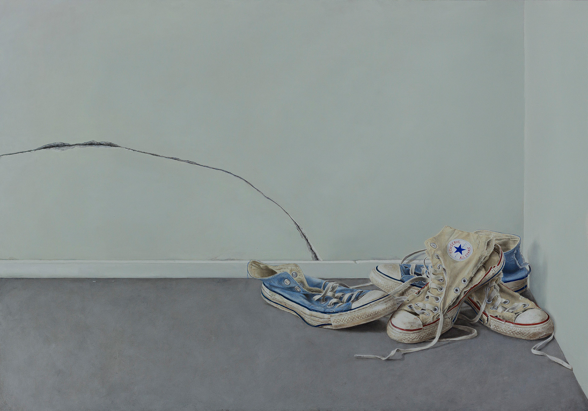 Conserves - oil on wood - 70 x 100 cm. - 2017