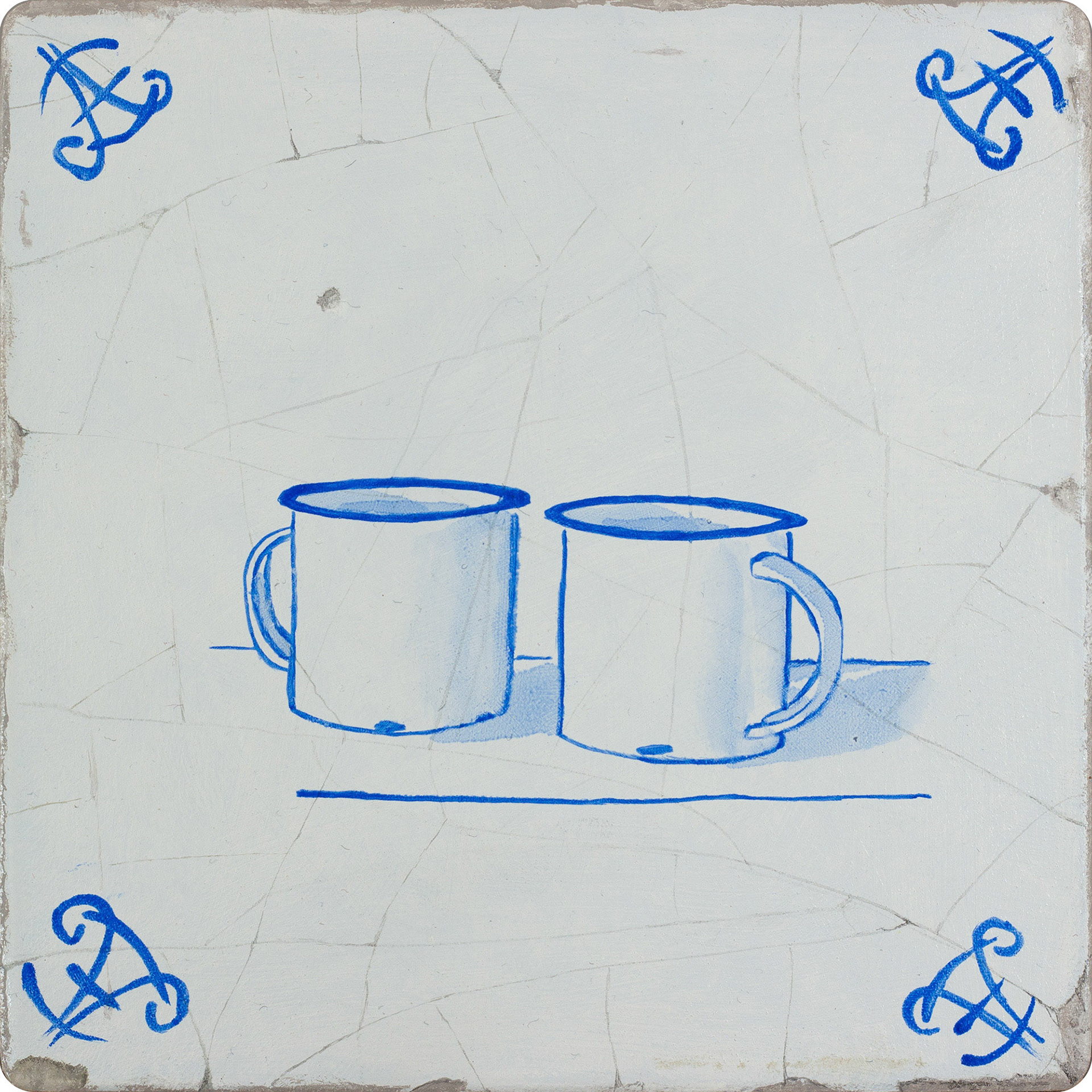 oil on wood - 13 x 13 cm.