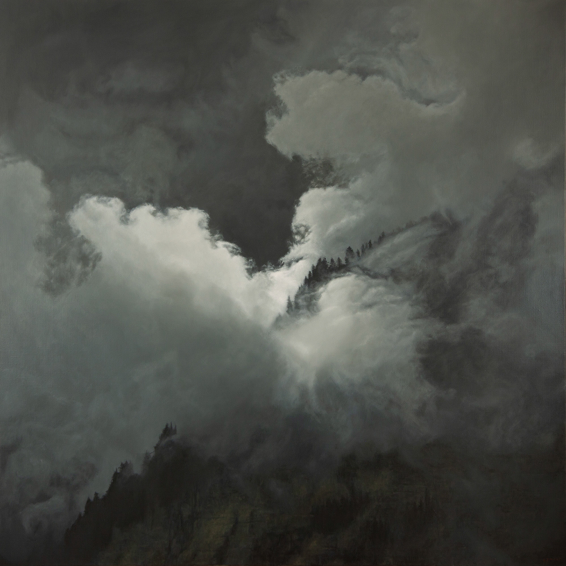After the storm - oil on linen - 120 x 120 cm. - 2021