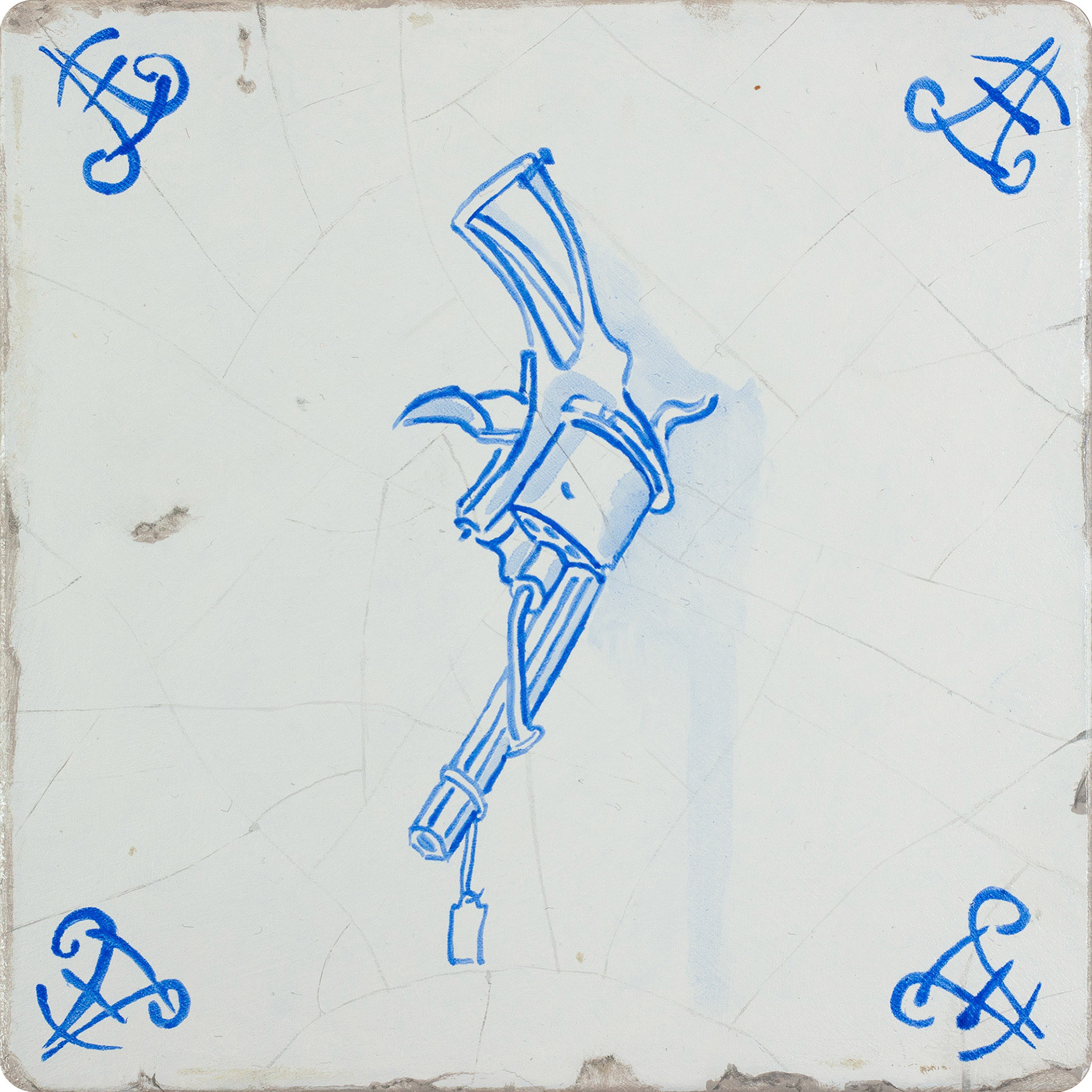 oil on wood - 13 x 13 cm.