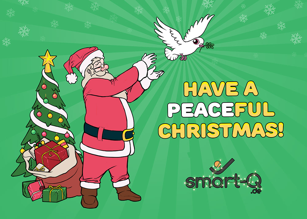 Digital illustration, X-mas card for Smart-Q (2022)