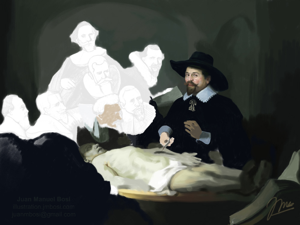 Digital study of Rembrandt (2018)