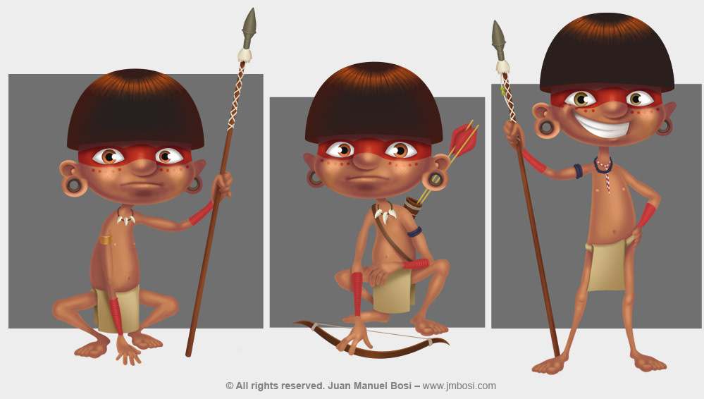 Character design for mobile game (2015)