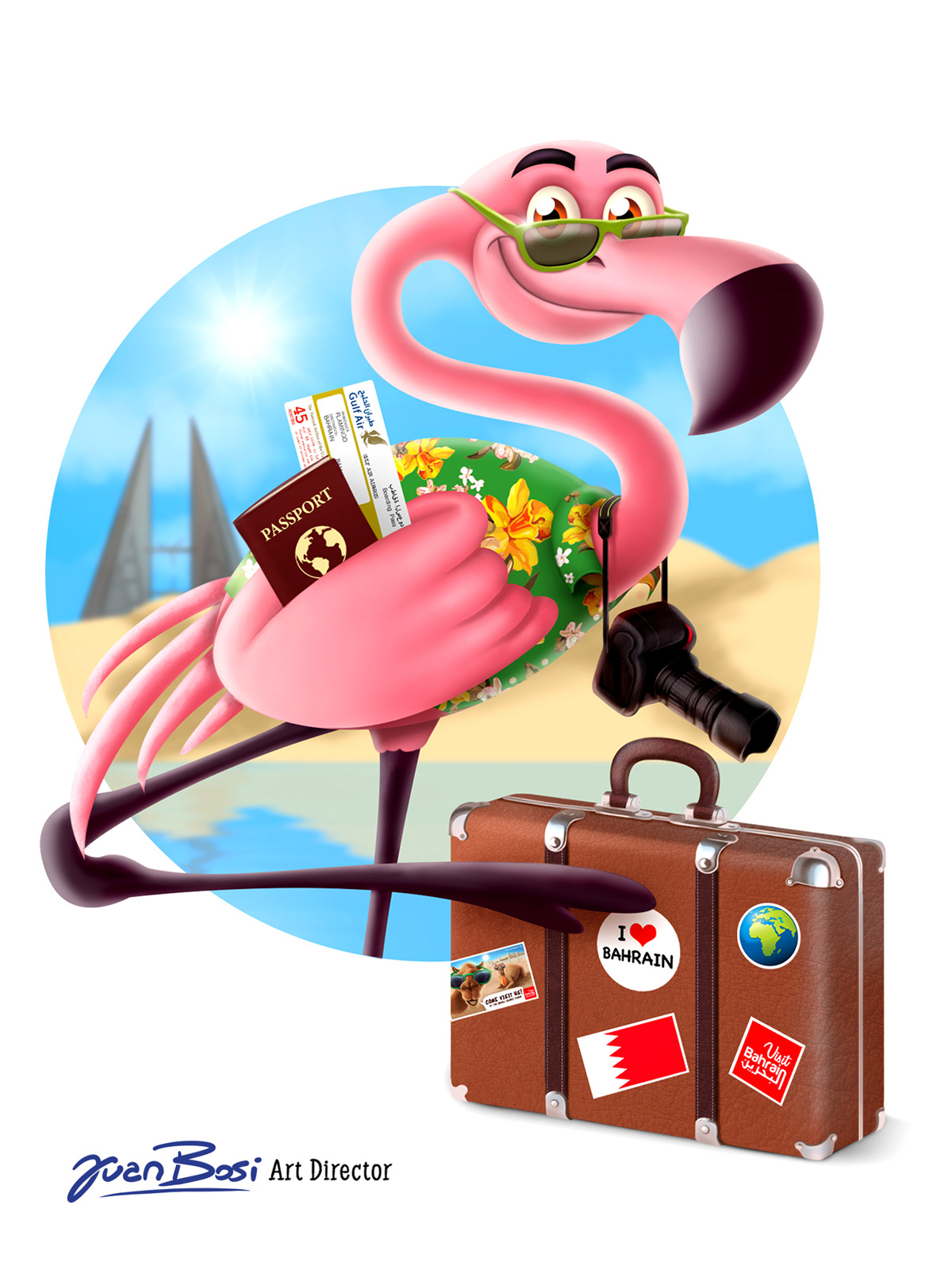 Character design for Visit Bahrain (2016)