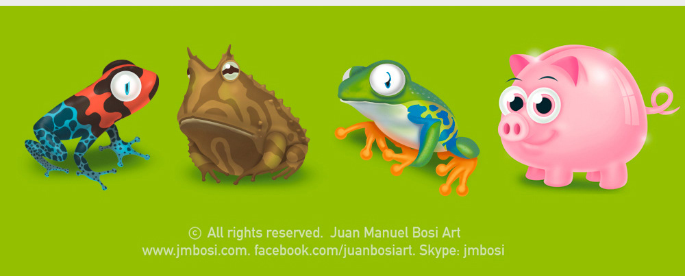 Character design for mobile game (2015)