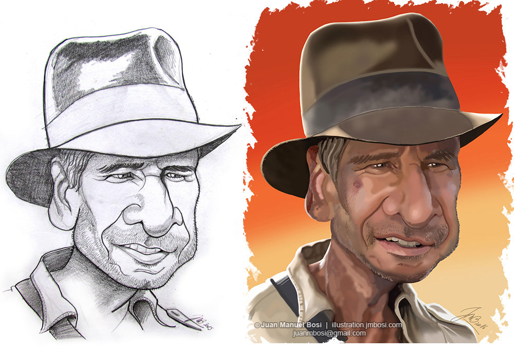 Pencils and digital painting, 2015/16