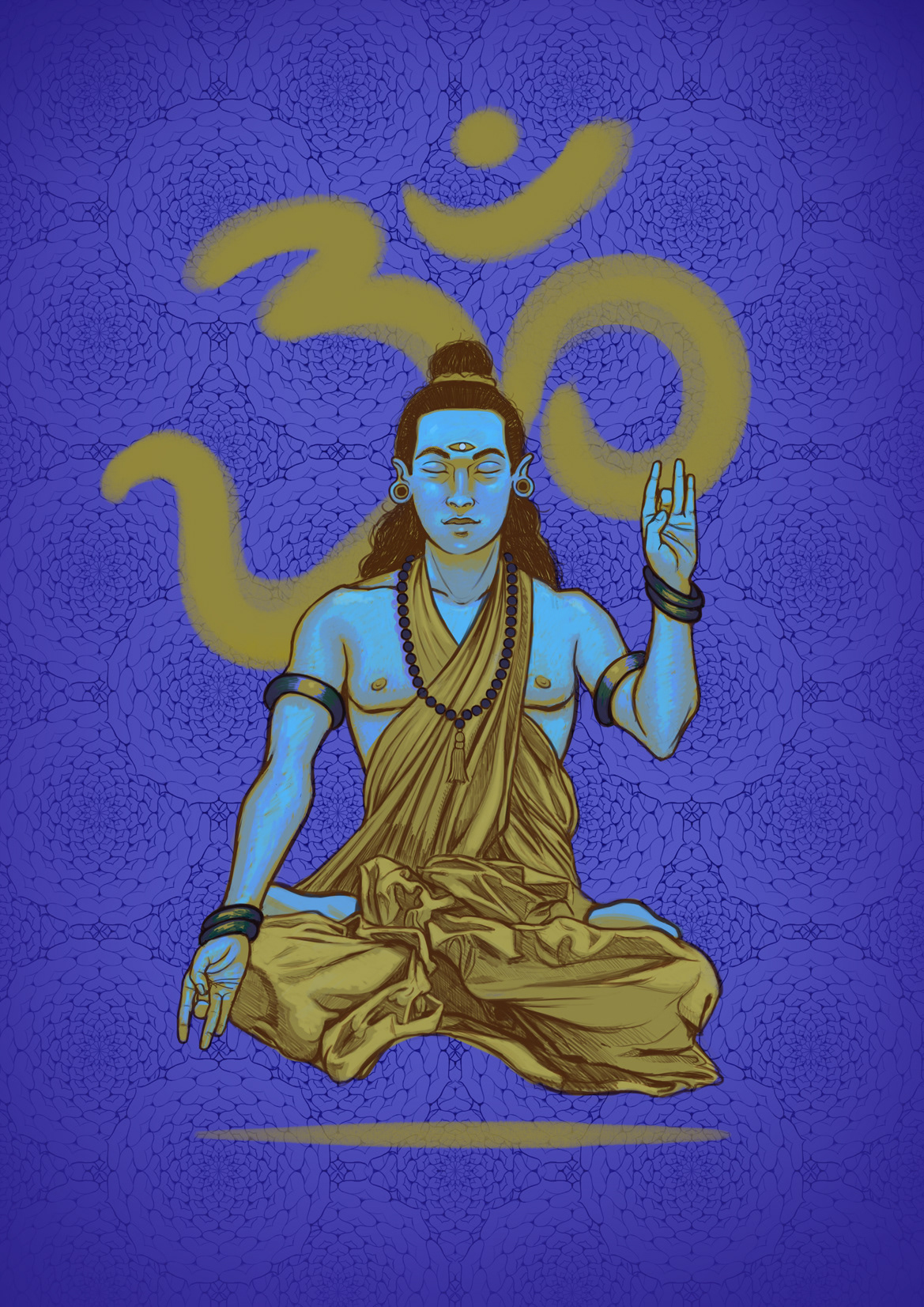 Digital illustration of Shiva (2024)