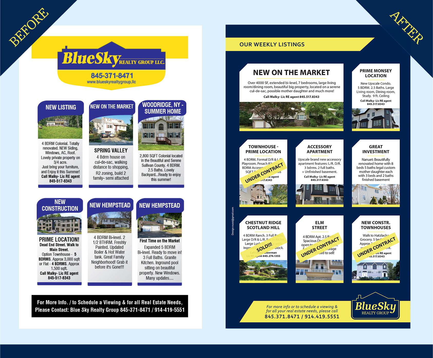 Nussi's Portfolio BlueSky Realty Rebranding