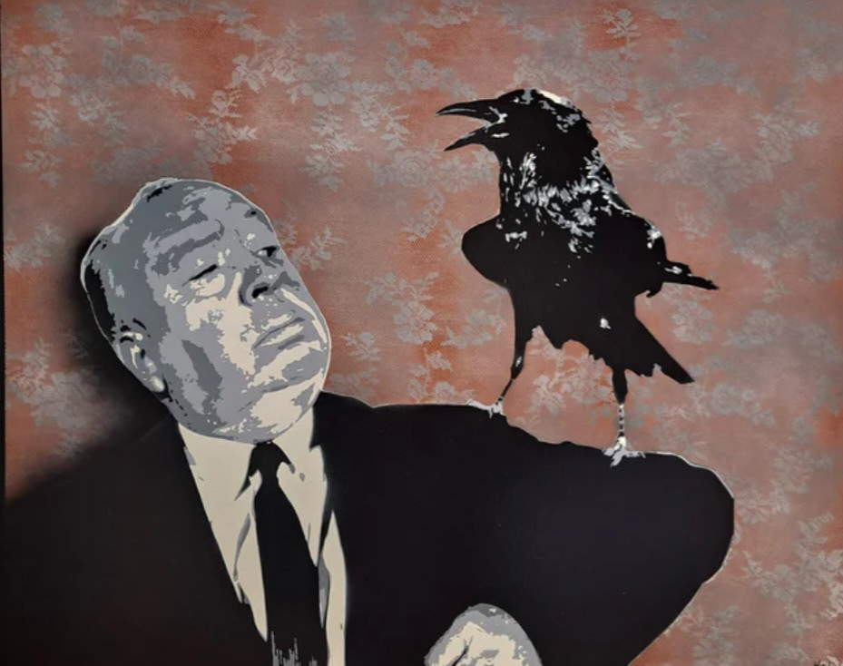Alfred Hitchcook 100x80 cm