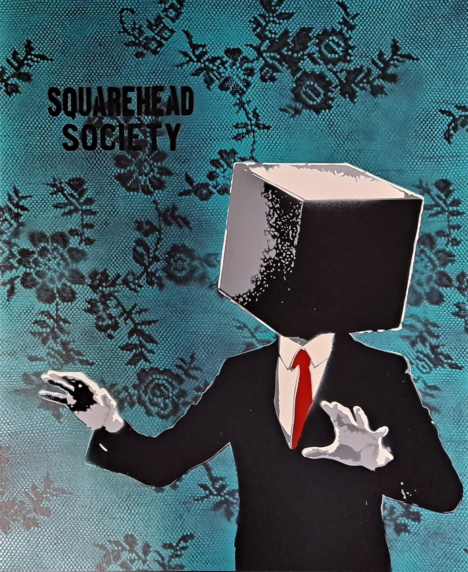 Squarehead Society 55x46 cm