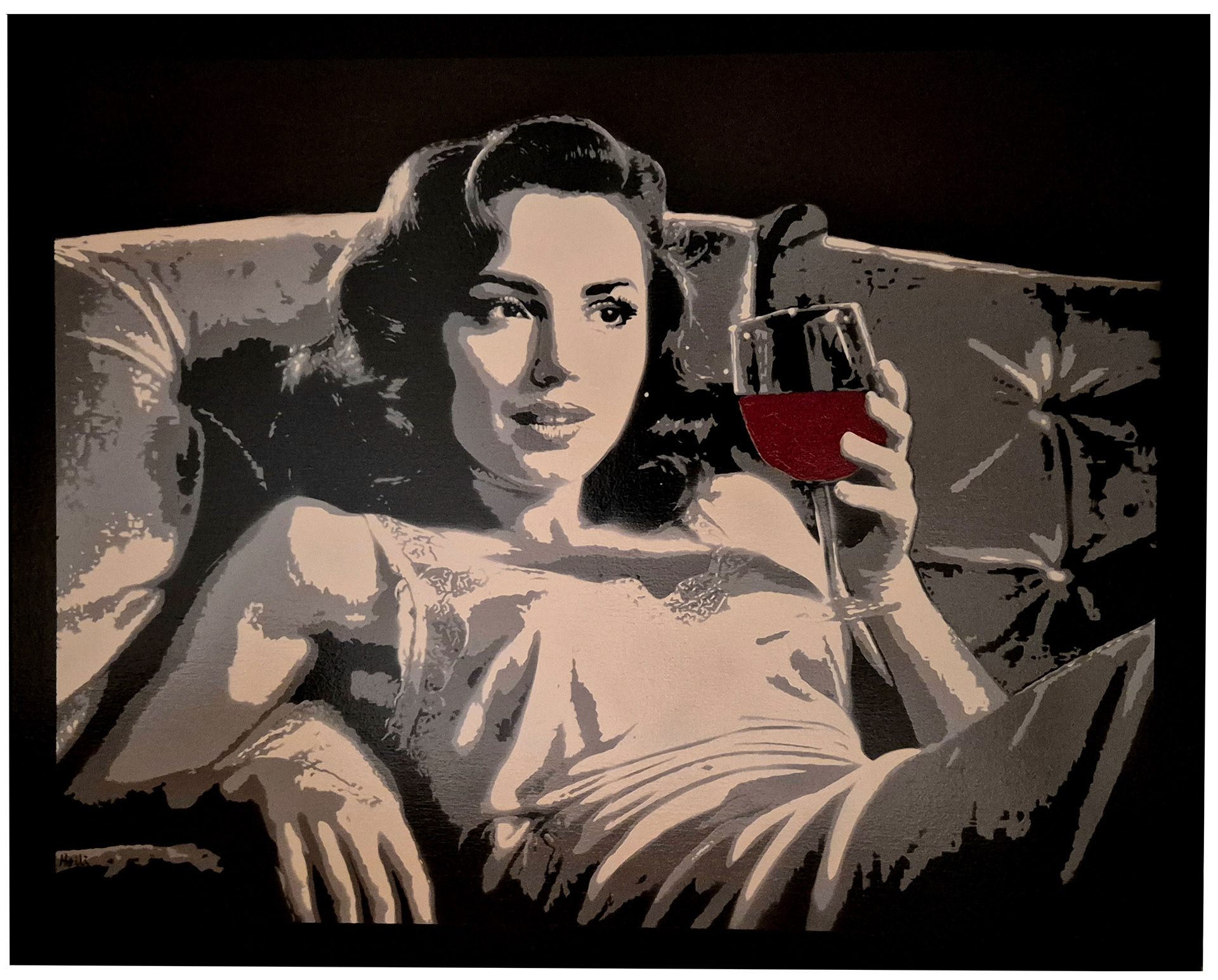 Rødvin&Sobril 100x80 cm