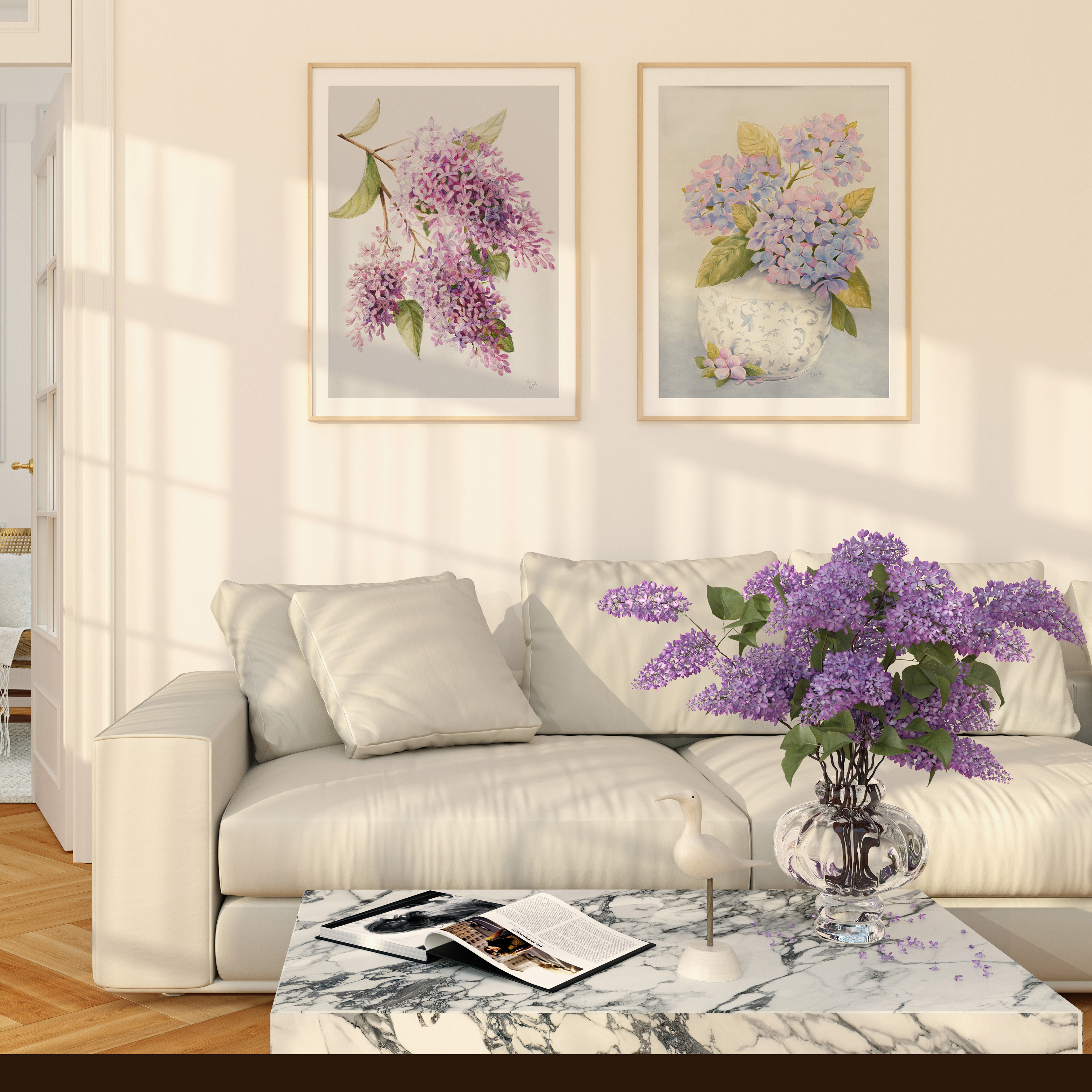 Flora Collection by artist Marsha Bowers. Oil paintings of flowers, wildflowers and roses