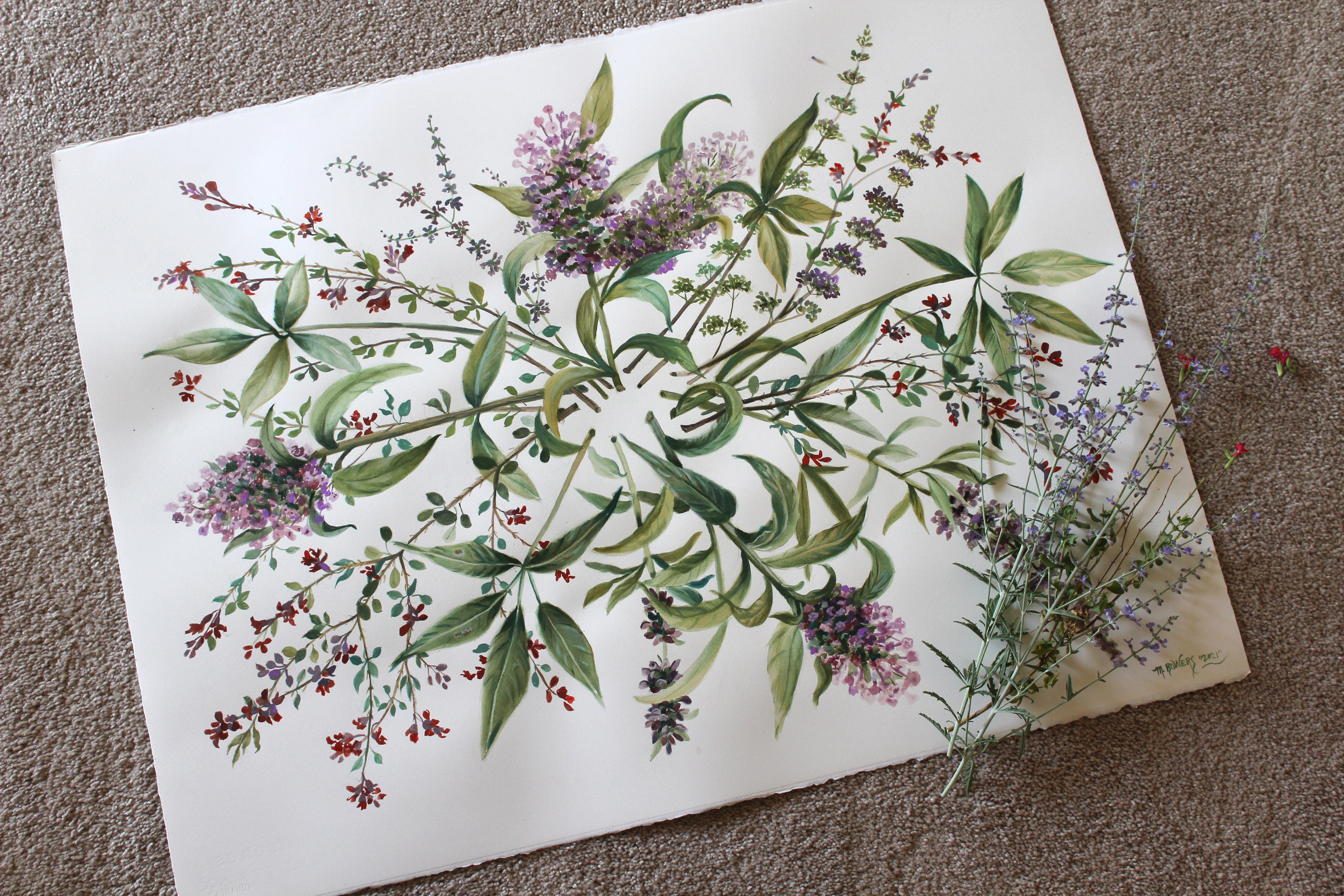 Wildflowers by artist Marsha Bowers. This is from her Flora Collection painted in oils.