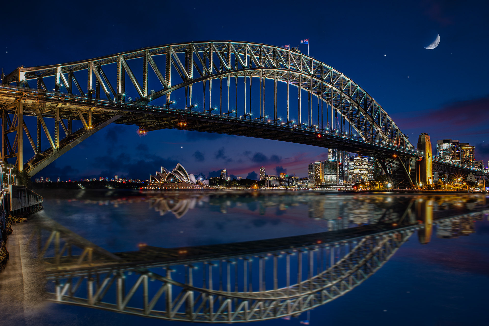 Under Sydney Harbour Bridge