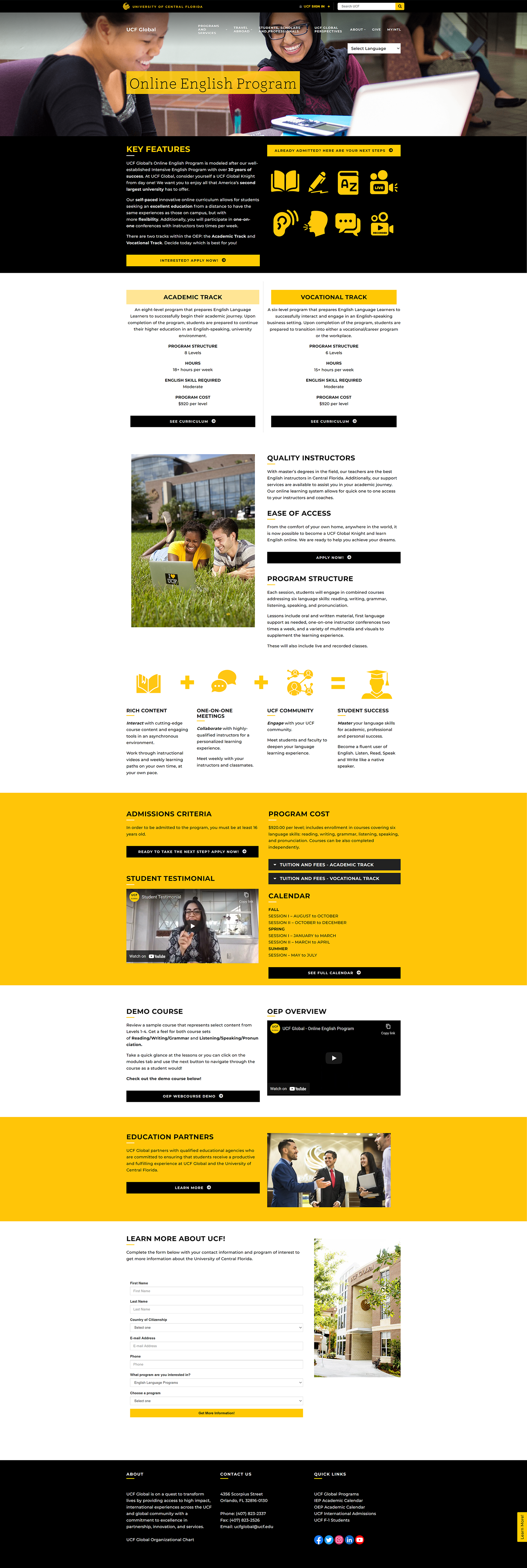 New - Online English Program