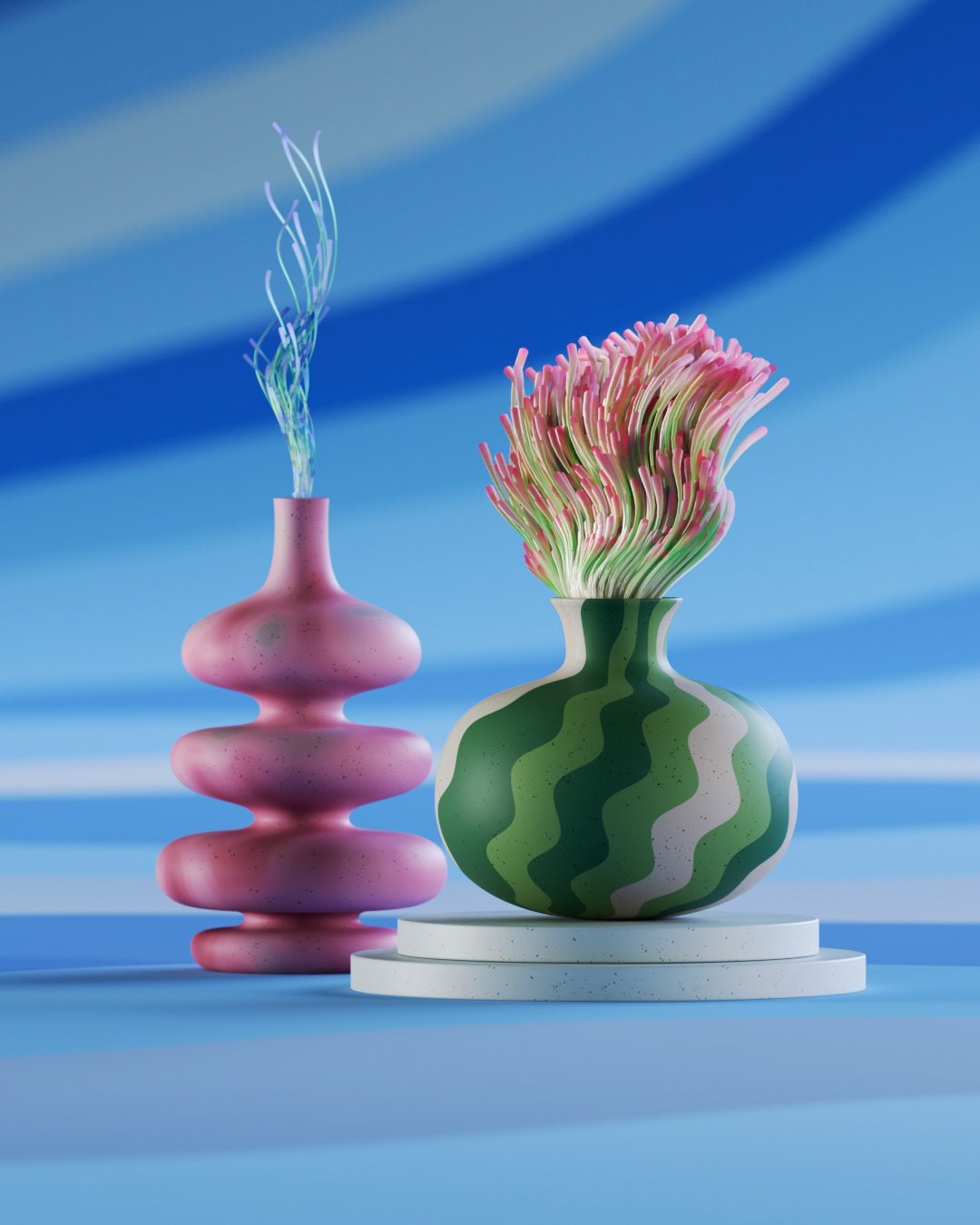 Contrasts in Form – Experimental Vase Design