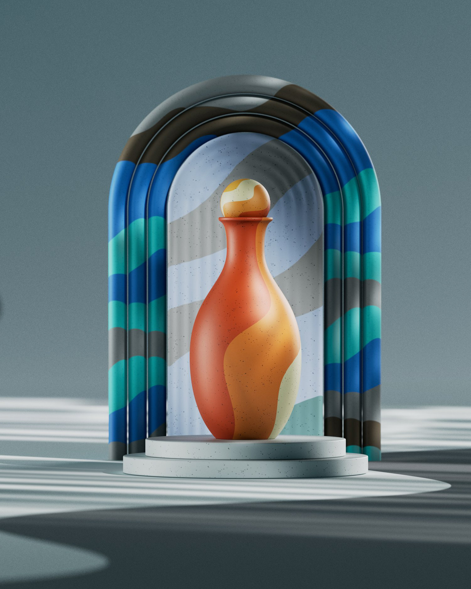 Guarded Path – Abstract Pawn in Portal Space