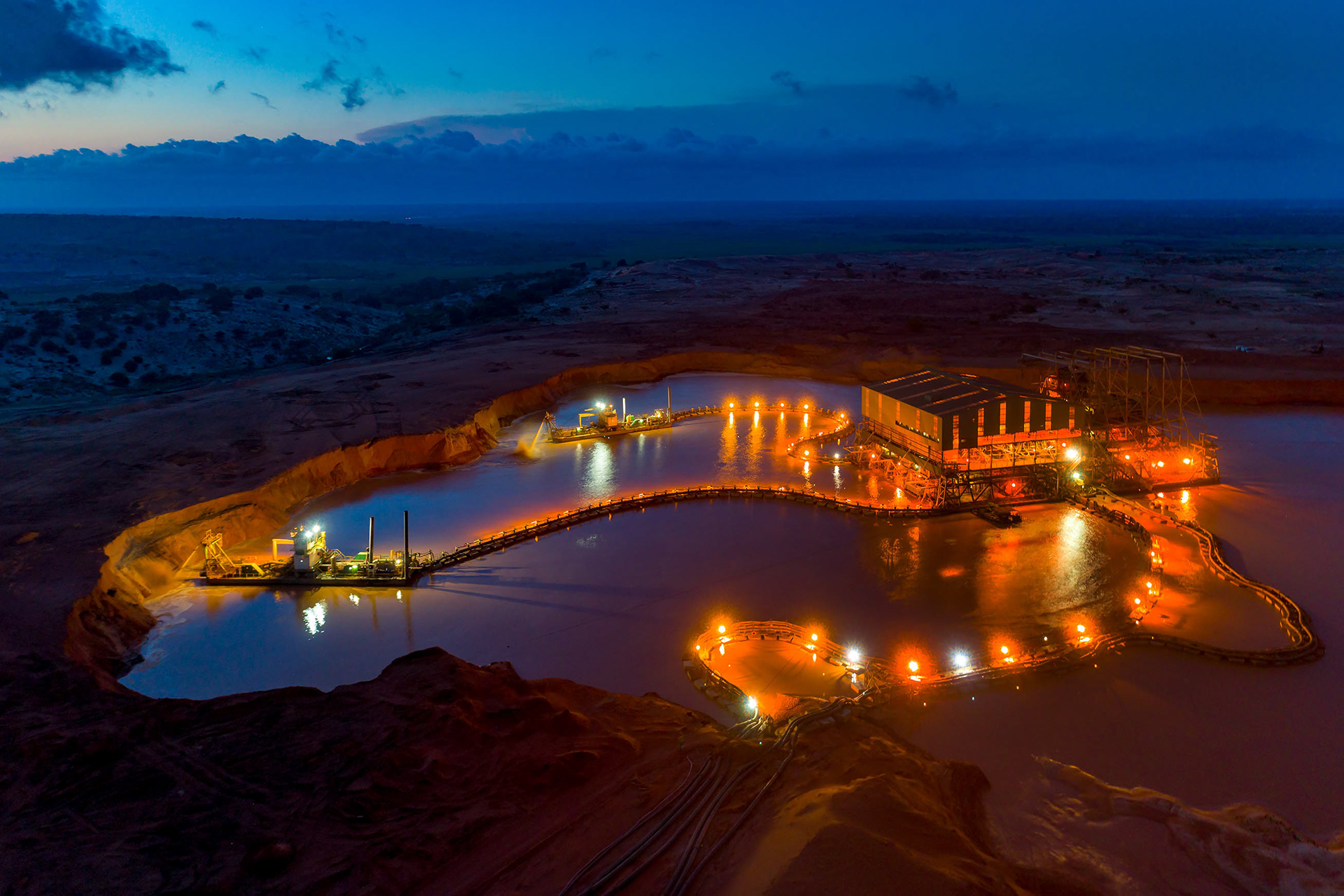 Wet concentrator plant in Mozambique