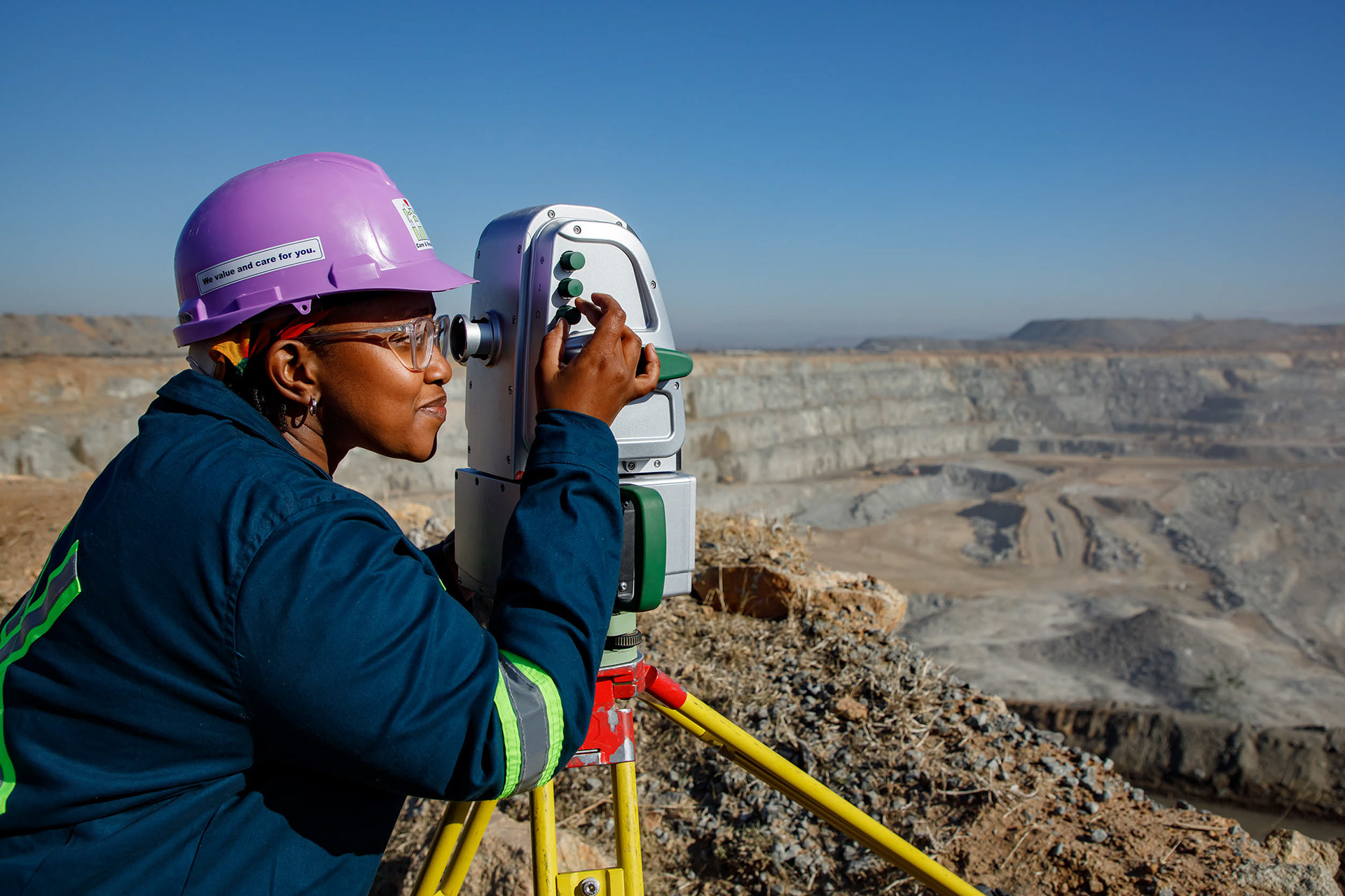 LIDAR scanning at open pit mine