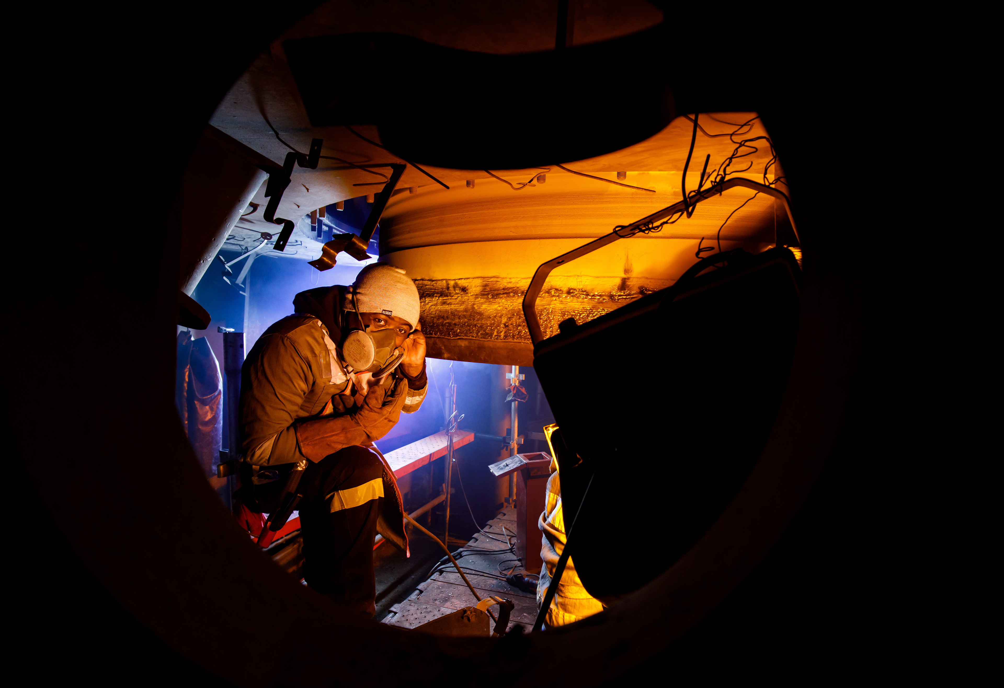 Repairs at power station in South Africa