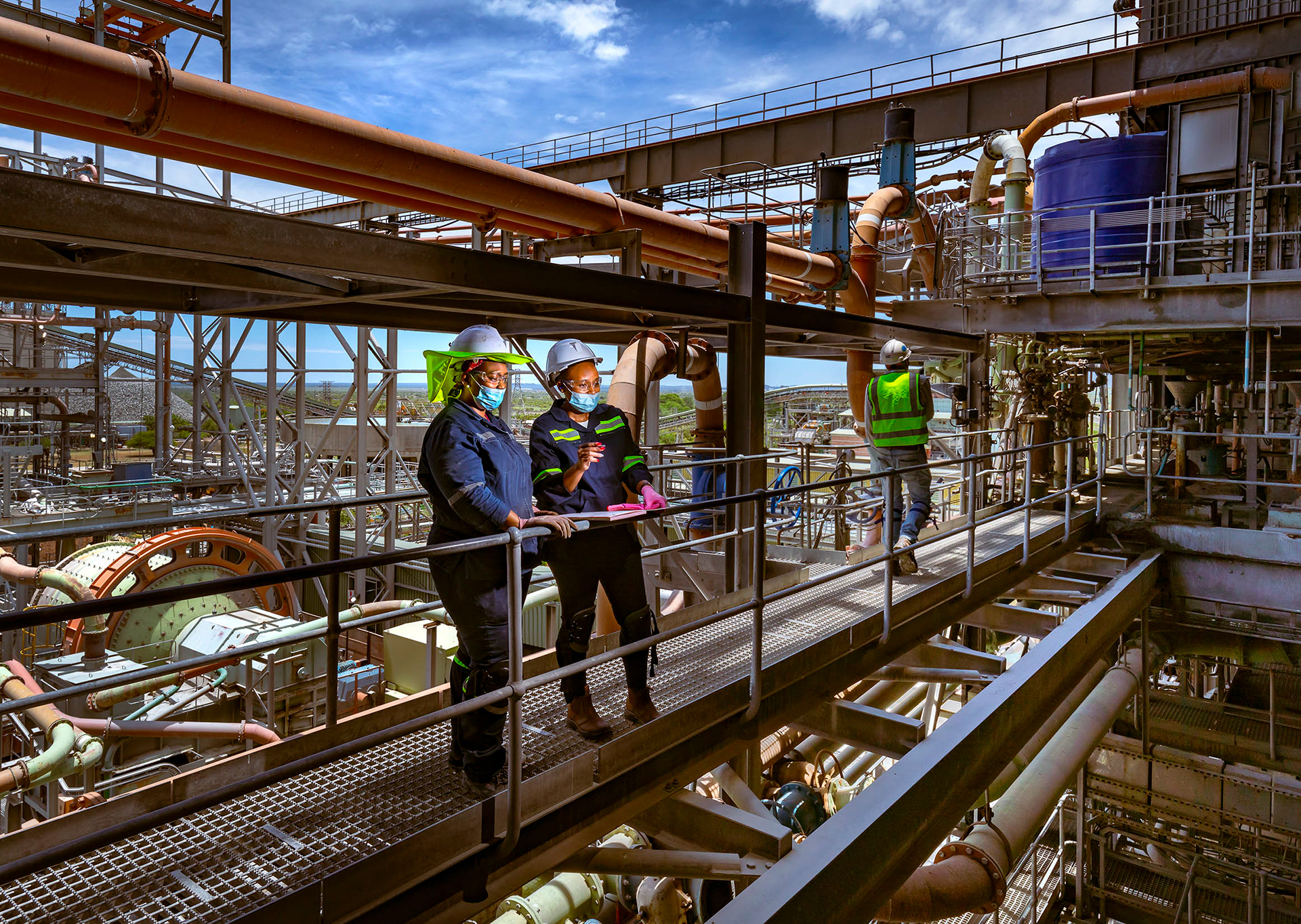 Inspection of concentrator plant