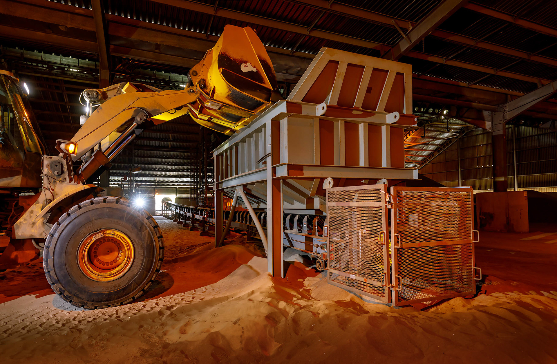 Warehouse for mineral sands exports