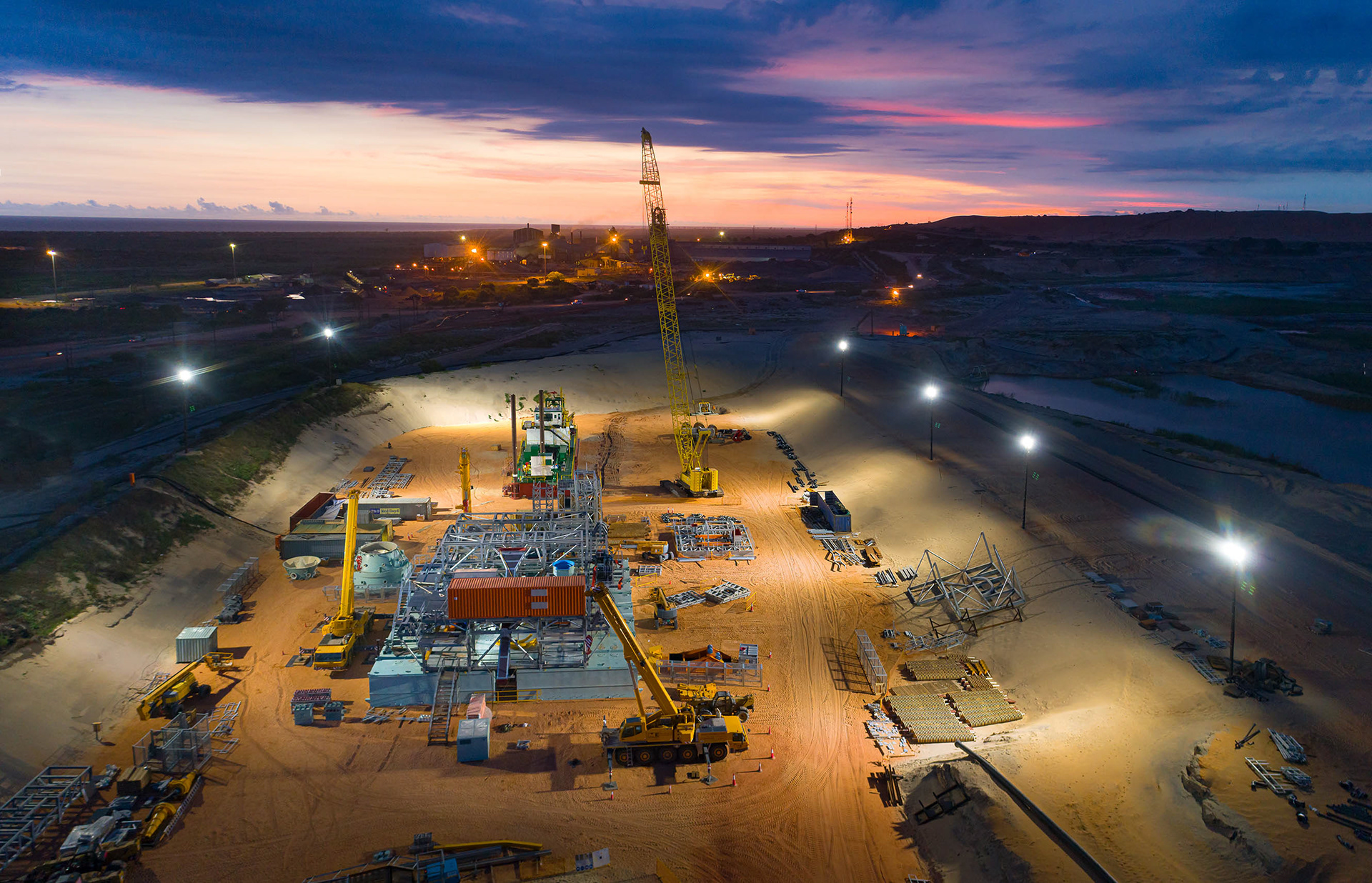 Construction of new wet processing plant