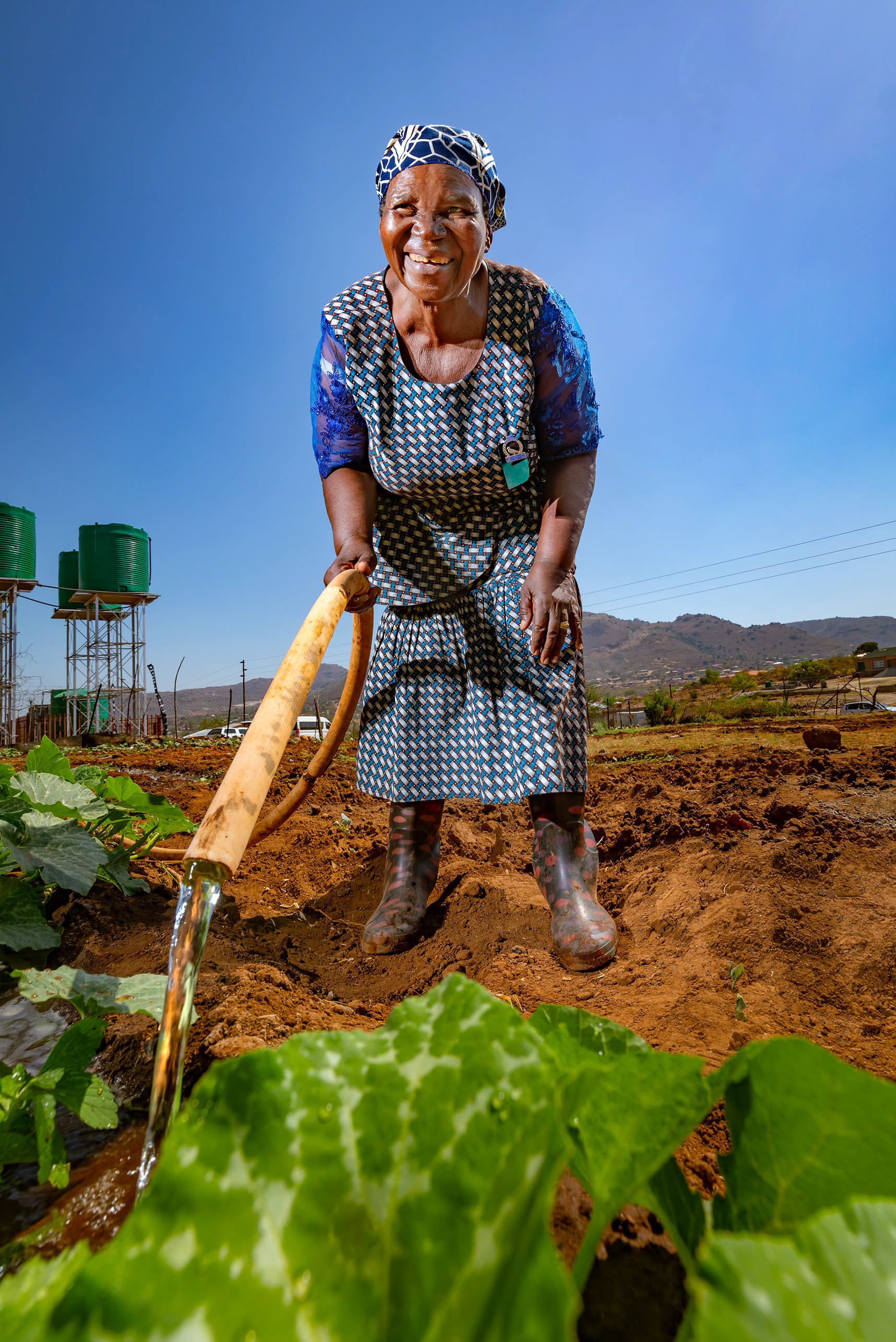 Agriculture using mine water distribution project