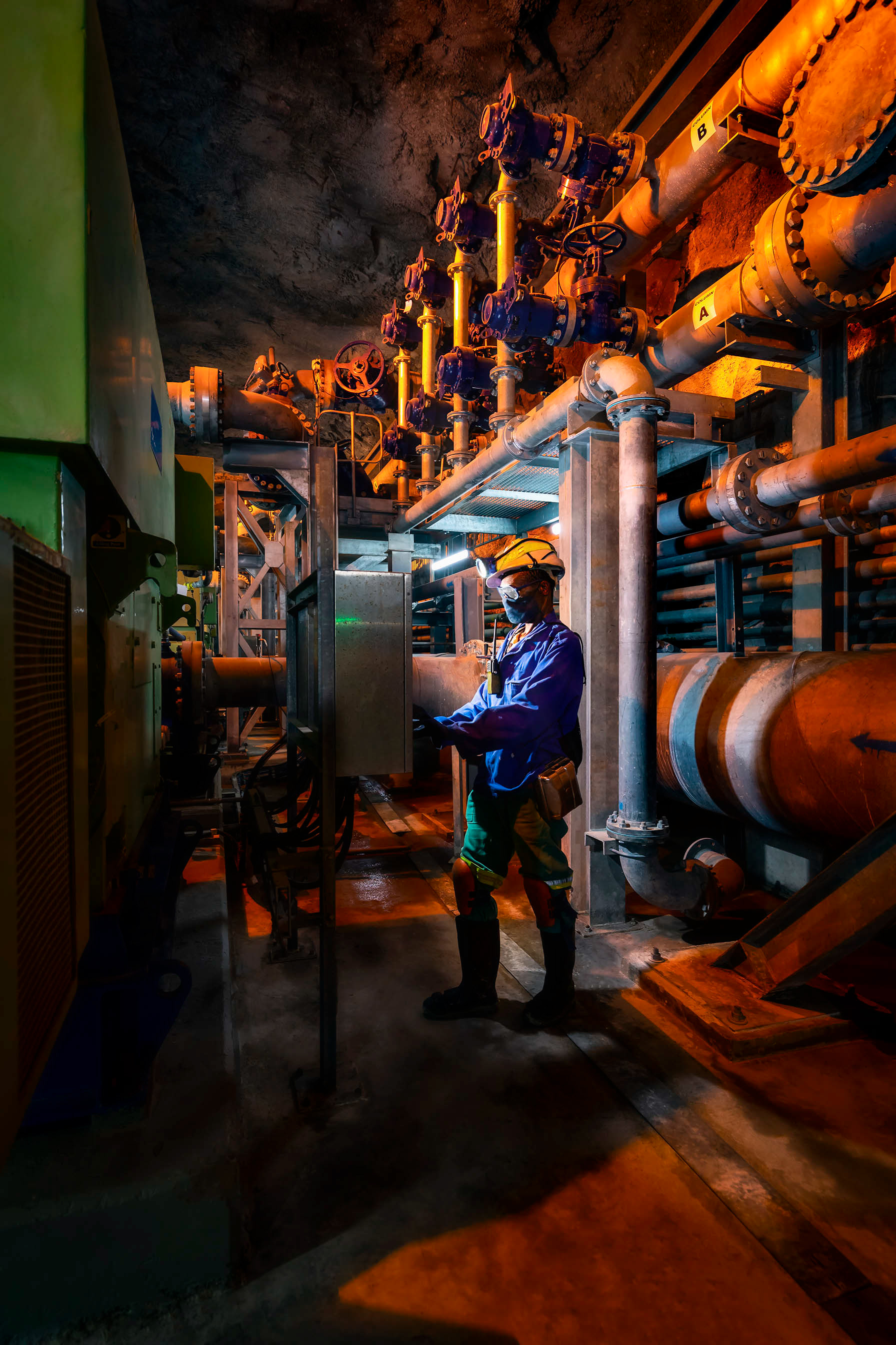 Underground pump station