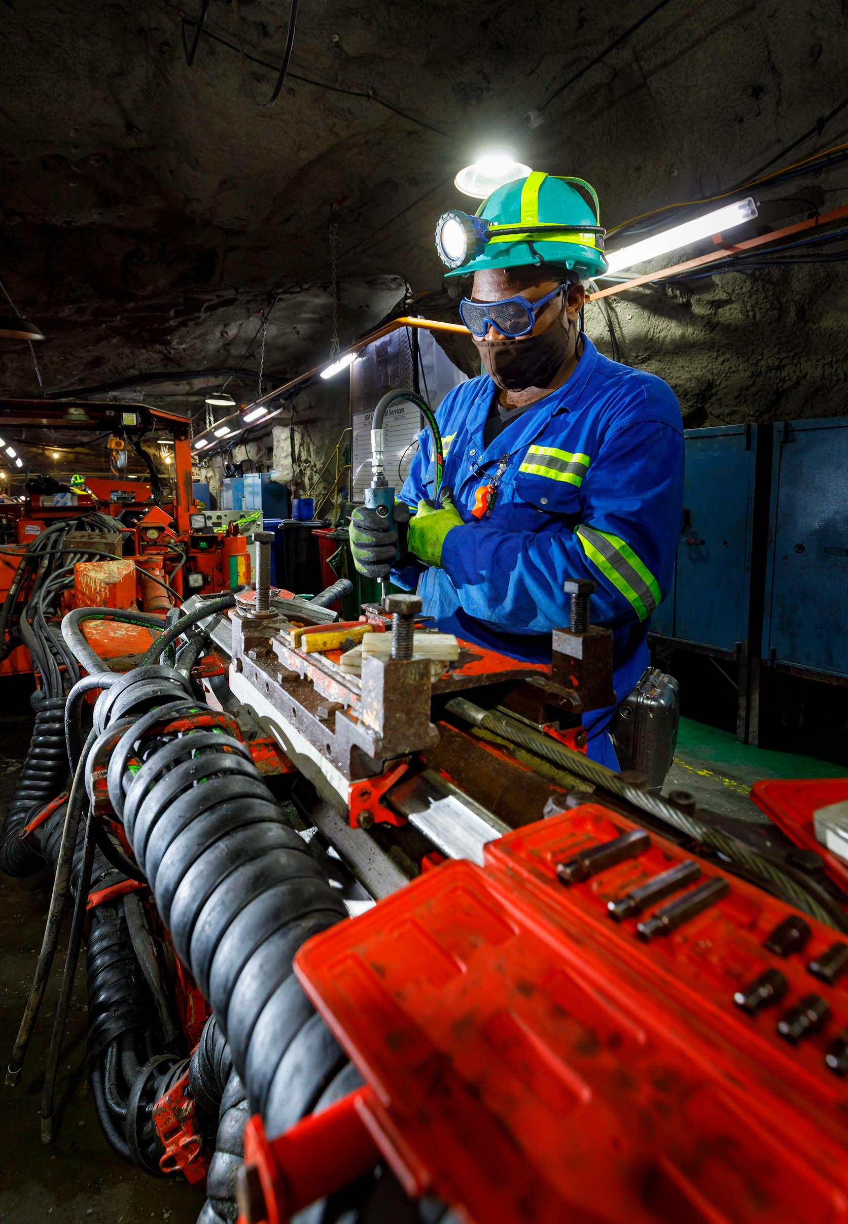 Underground mine workshop