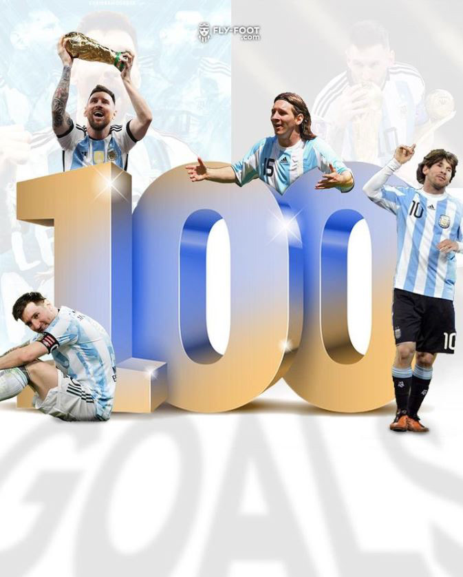 100 International Goals for Messi