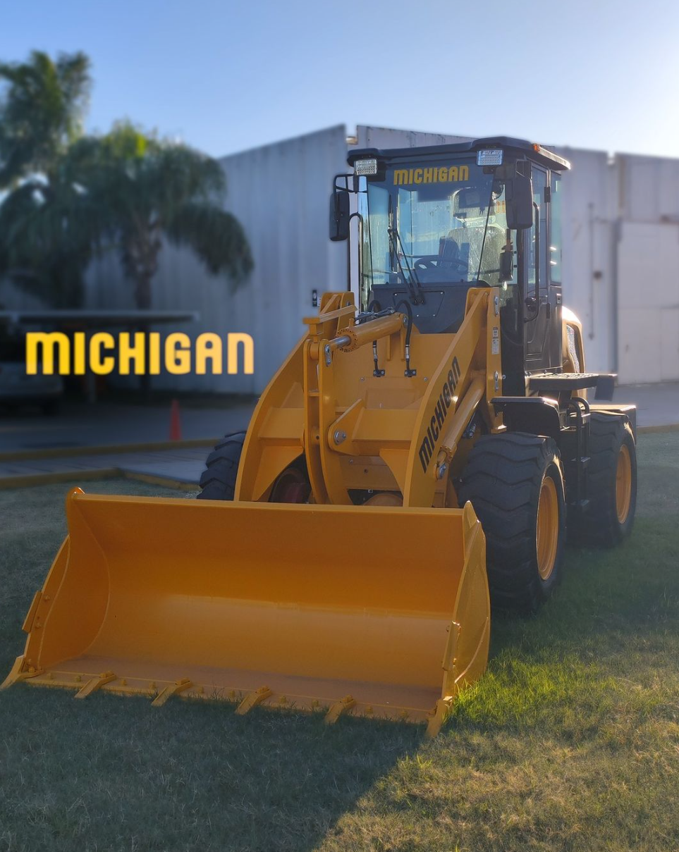 Wheel Loader in the front lawn of the factory