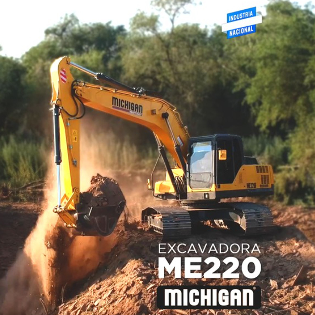 Excavator working
