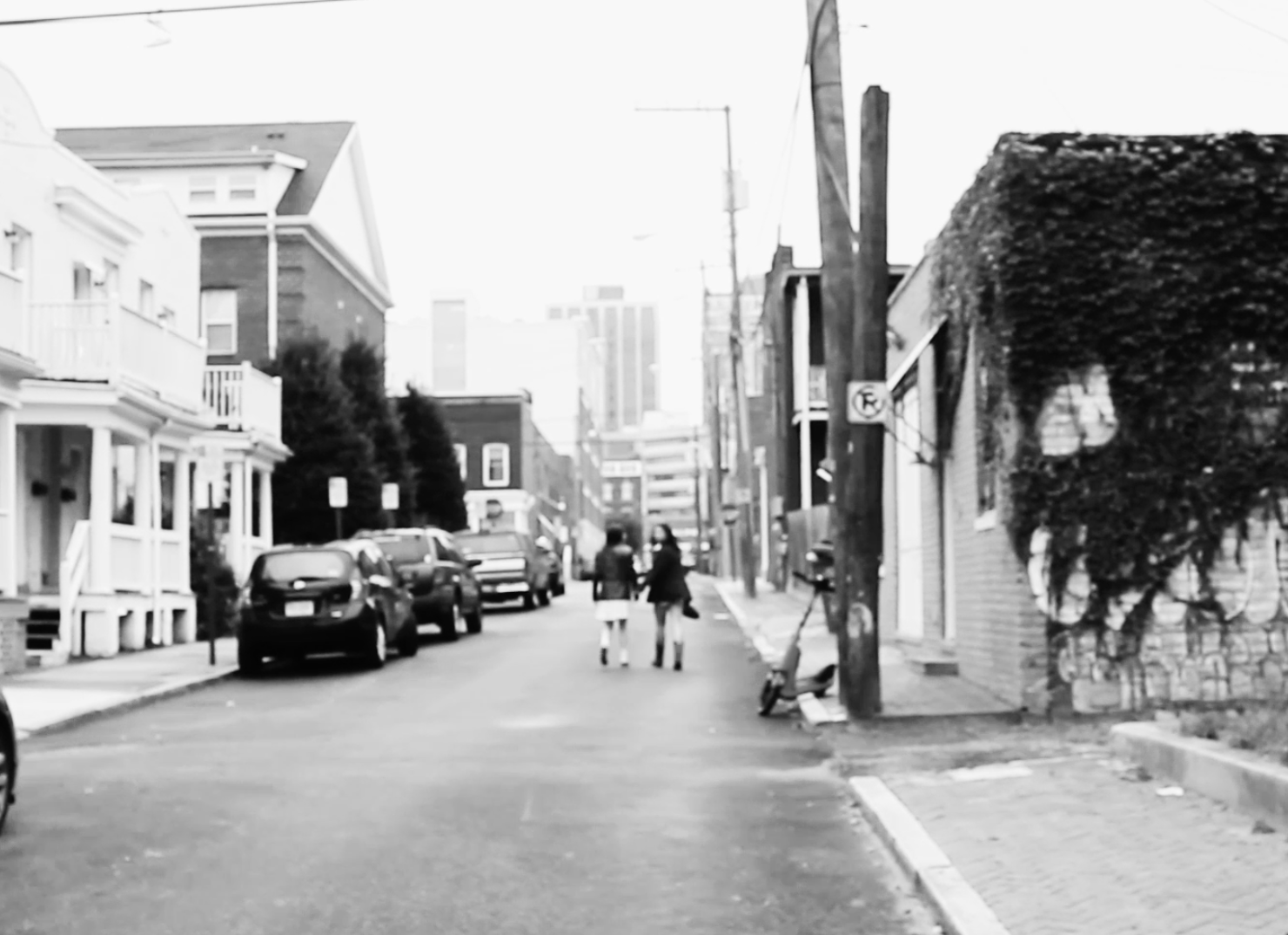The two walking away