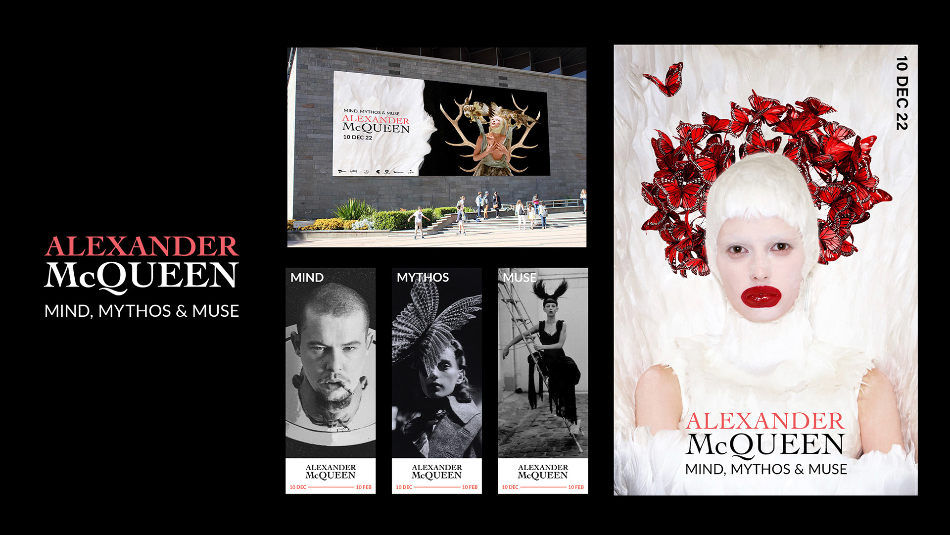 "Alexander McQueen" Exhibition Branding concept