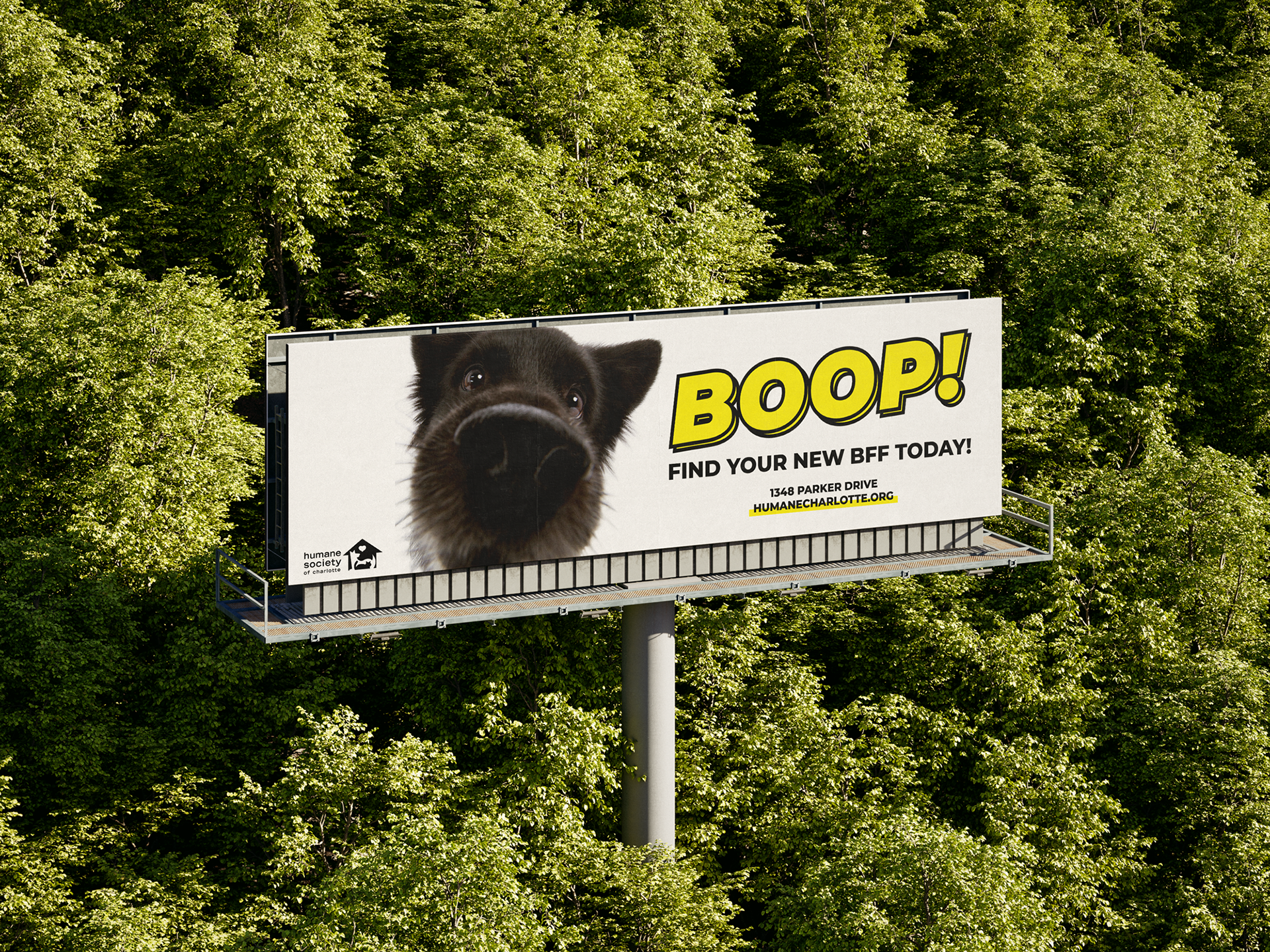 Billboard along I-77
